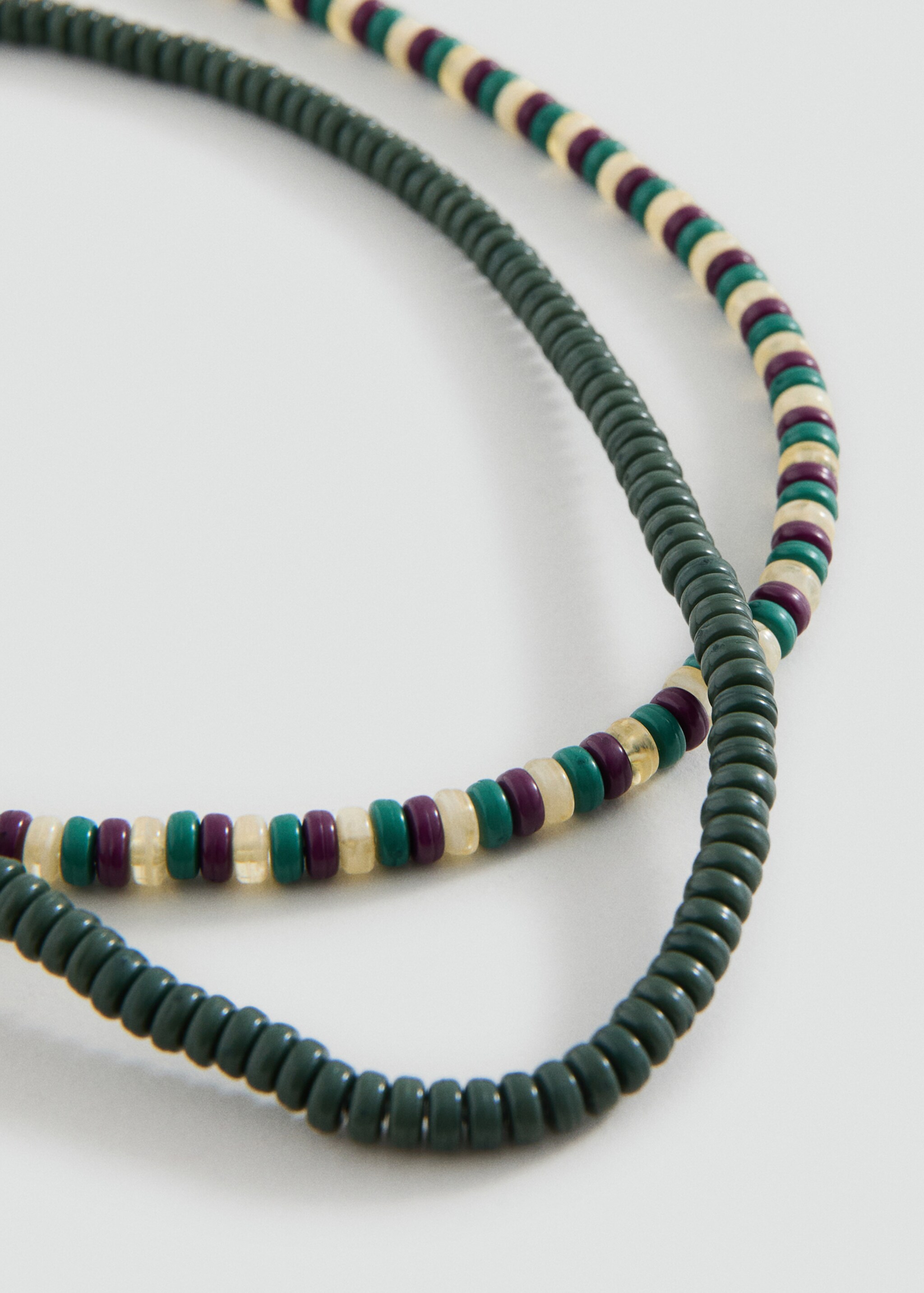 Pack 2 colliers combinés - Plan moyen, Marron. Ref: 27074779-00.