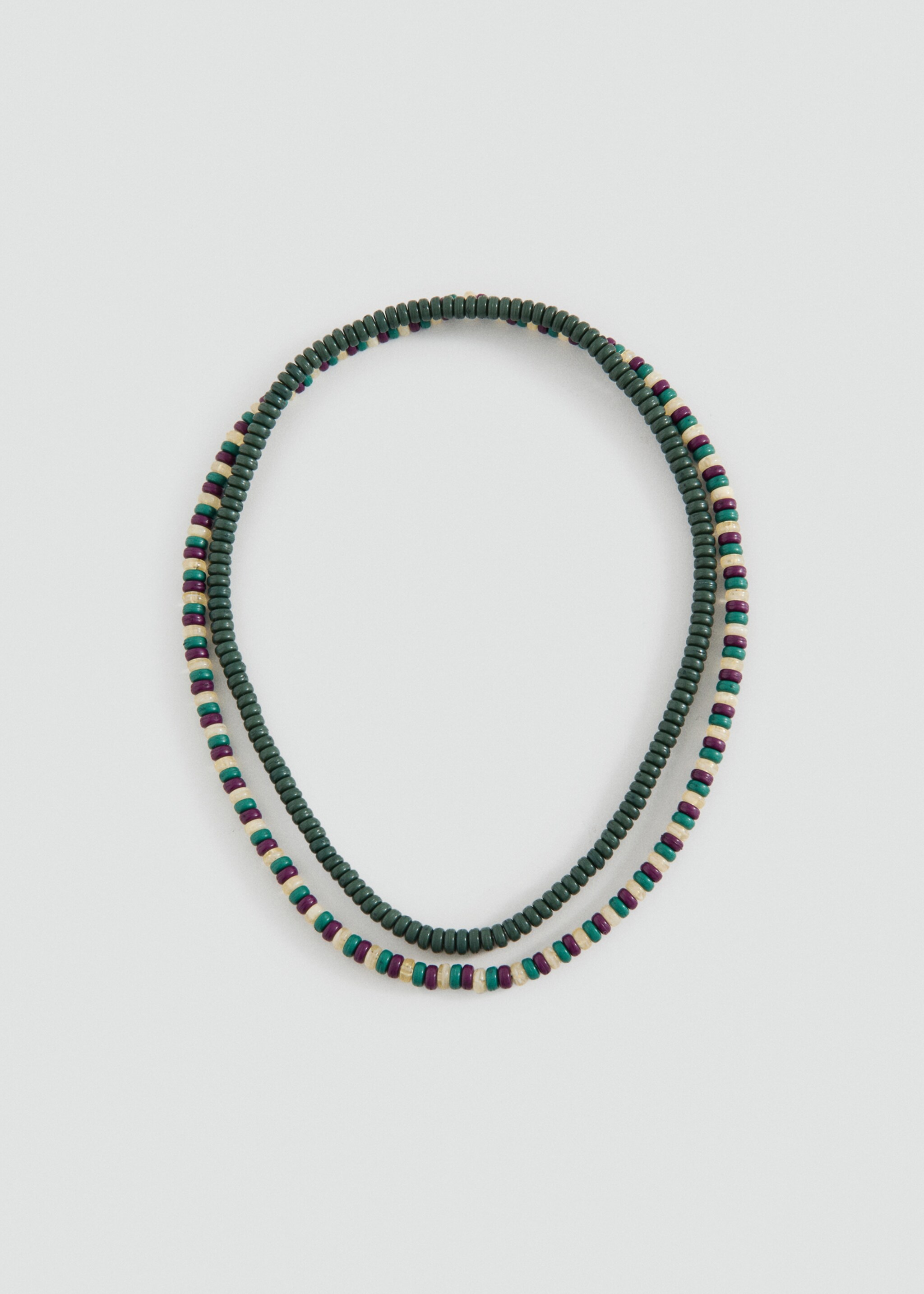 Pack 2 colliers combinés - Article sans modèle, Marron. Ref: 27074779-00.