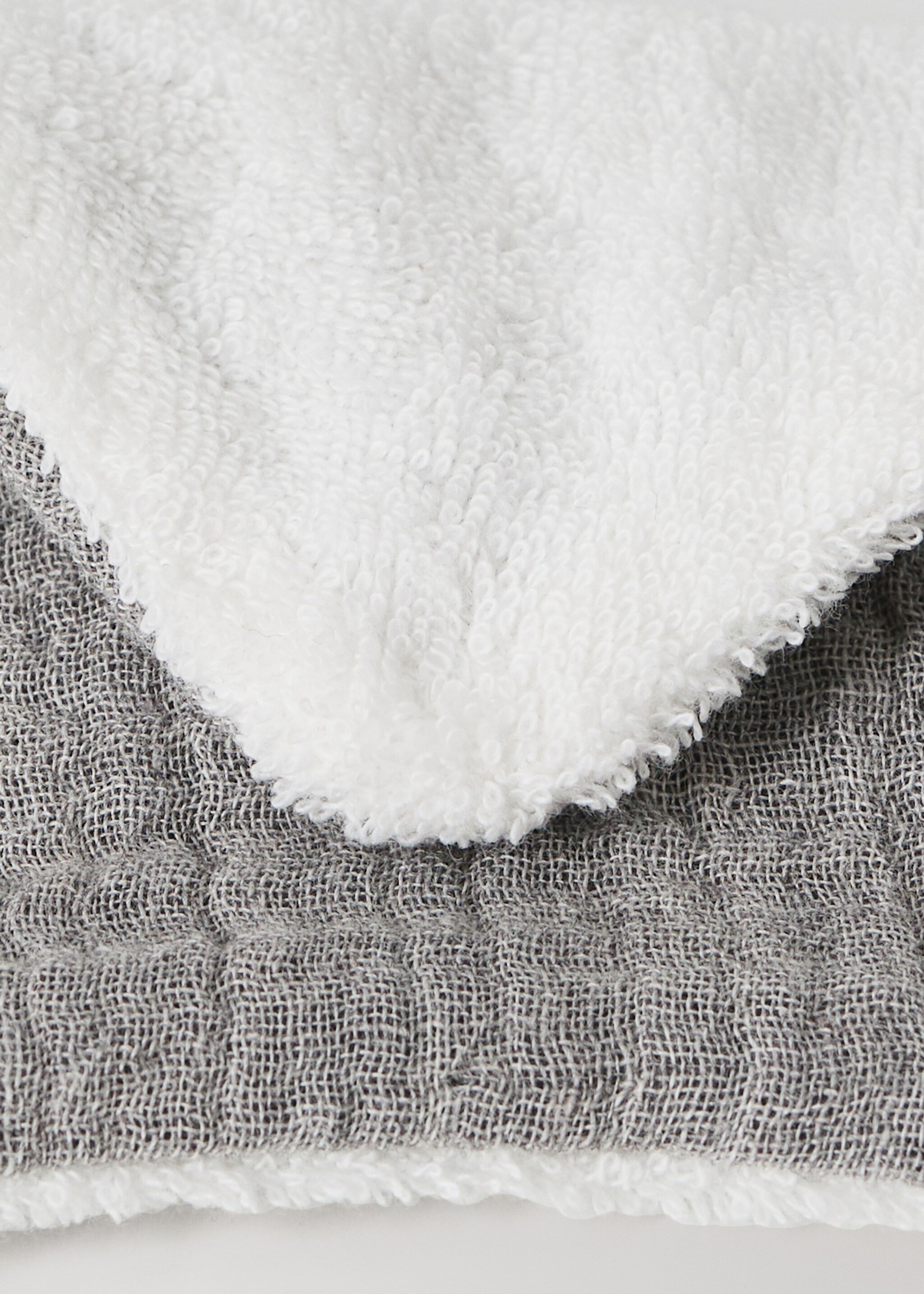 Cotton gauze bib - Details of the article 1, Grey. Ref: 27074787-00.