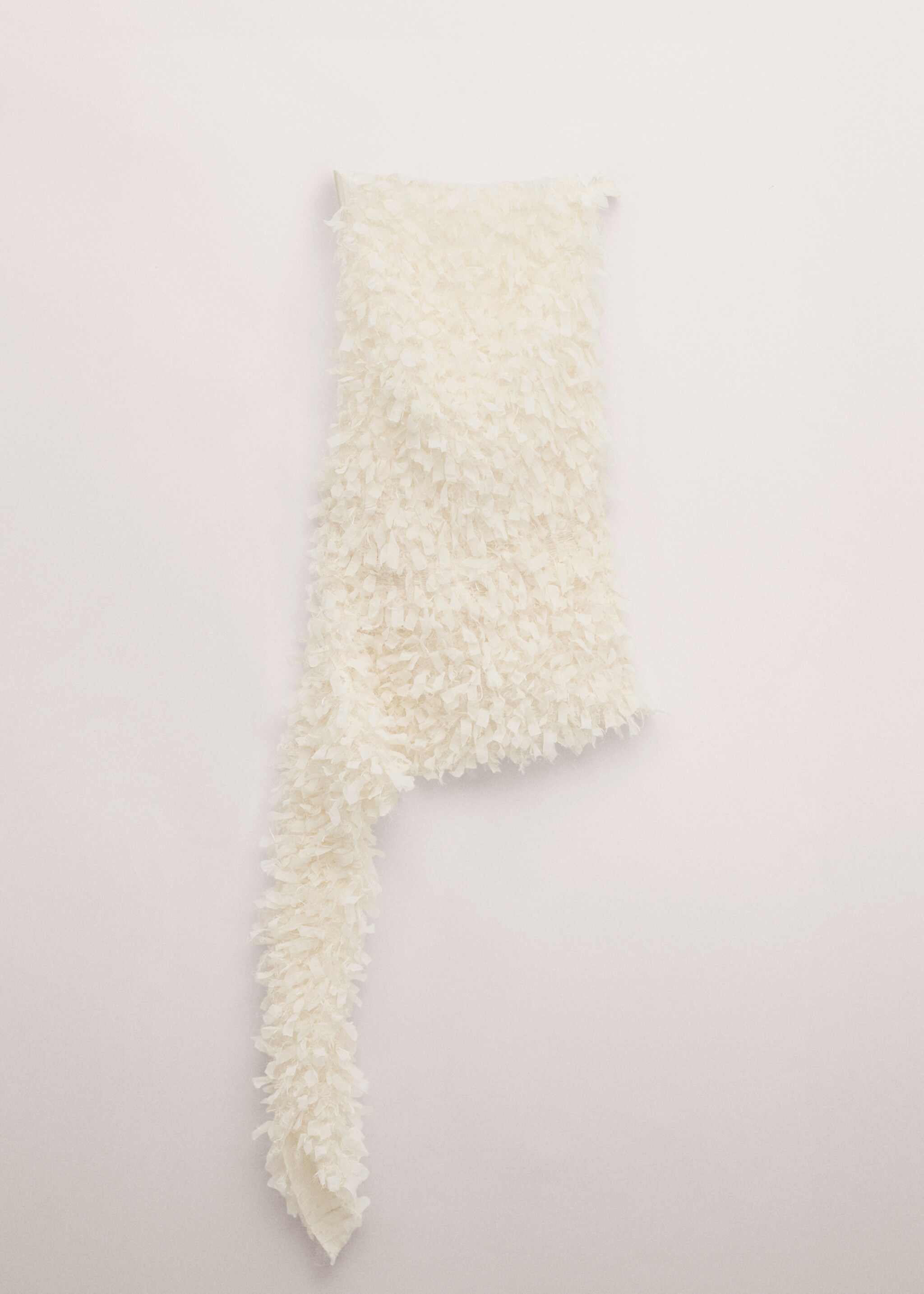 Asymmetrical speckled top - Article without model, Off White. Ref: 27074788-00.