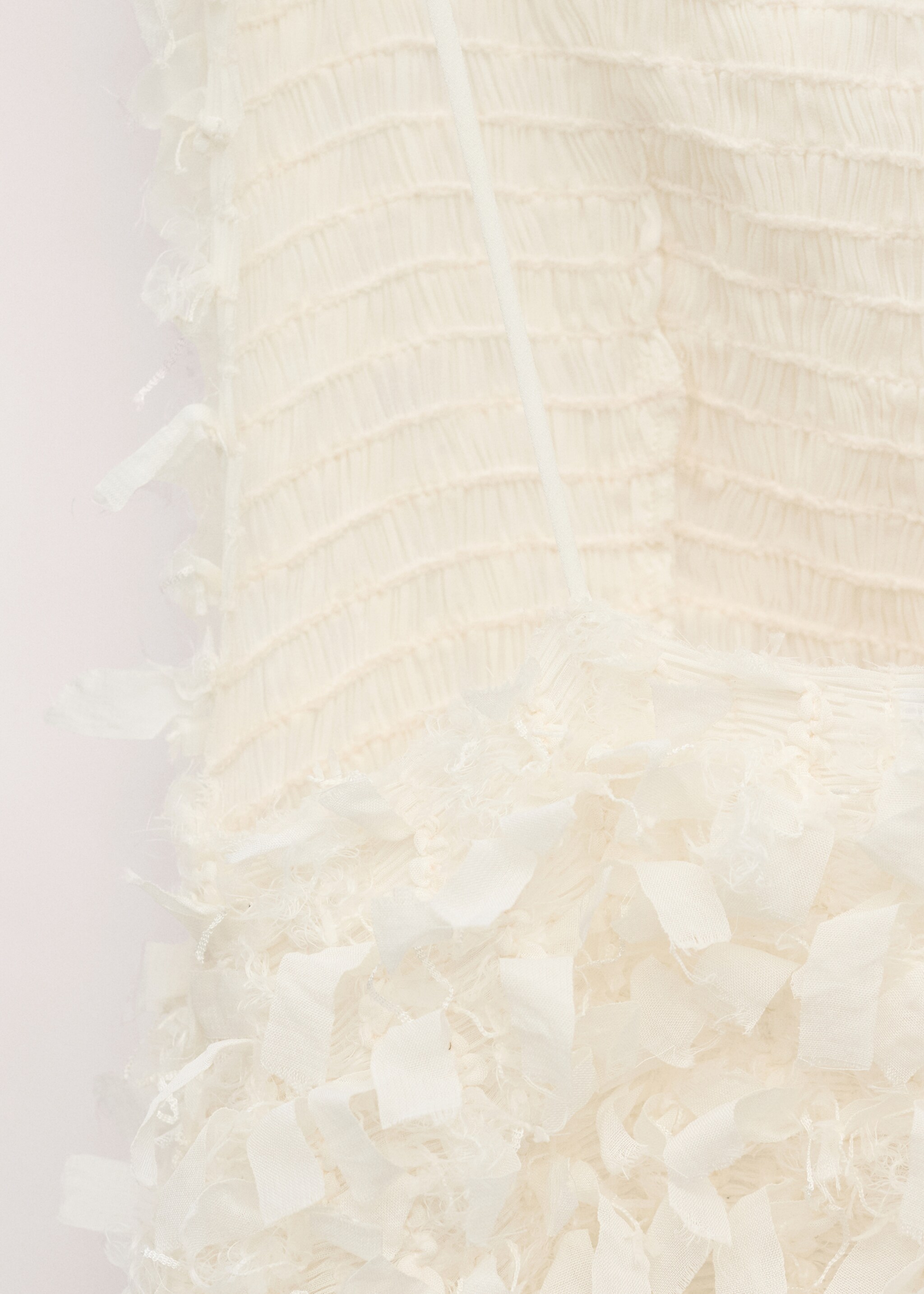 Asymmetrical speckled top - Details of the article 0, Off White. Ref: 27074788-00.