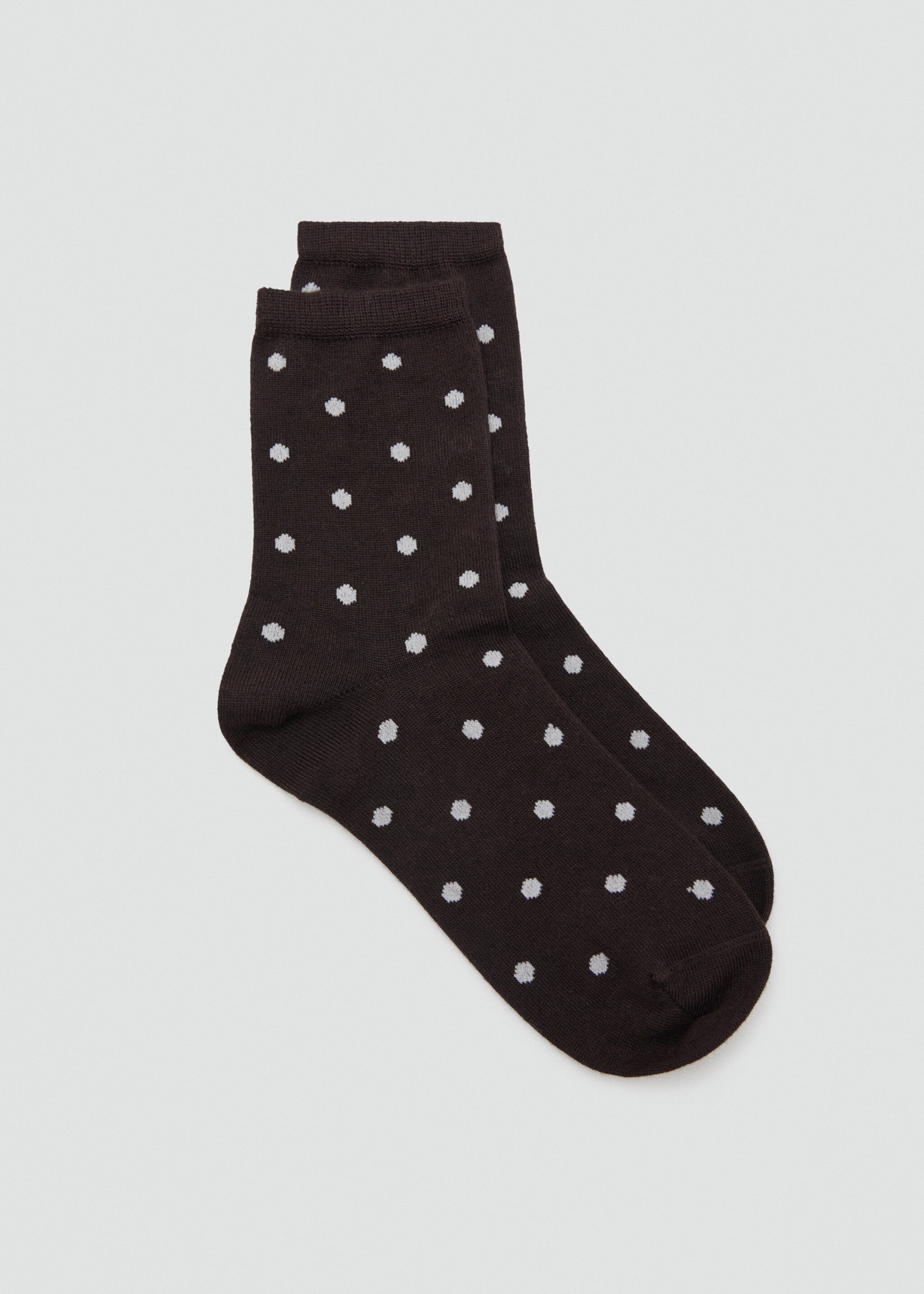 Polka dot socks - Article without model, Chocolate. Ref: 27074789-00.