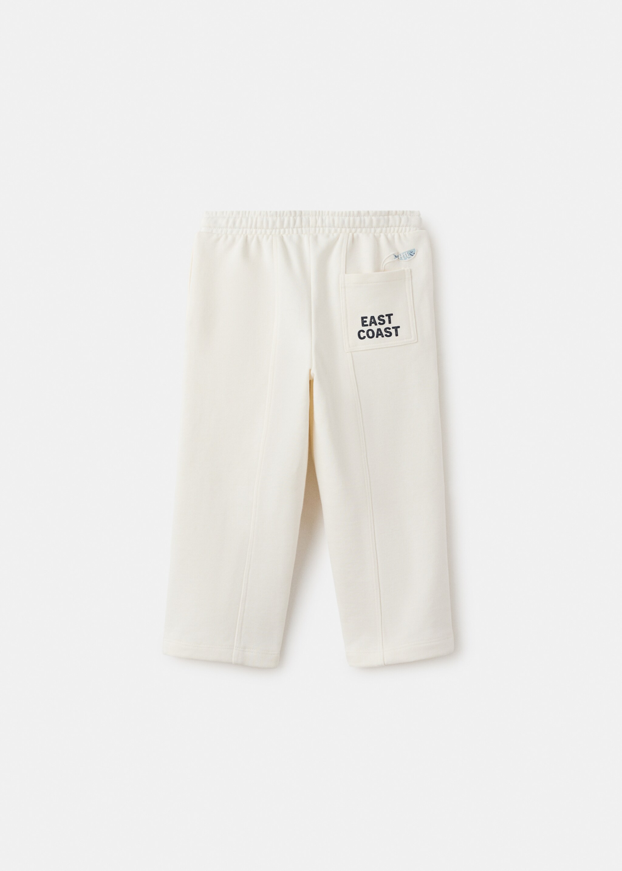 Pantalón algodón cordón - Reverso del artículo, Blanco roto. Ref: 27075144-00.