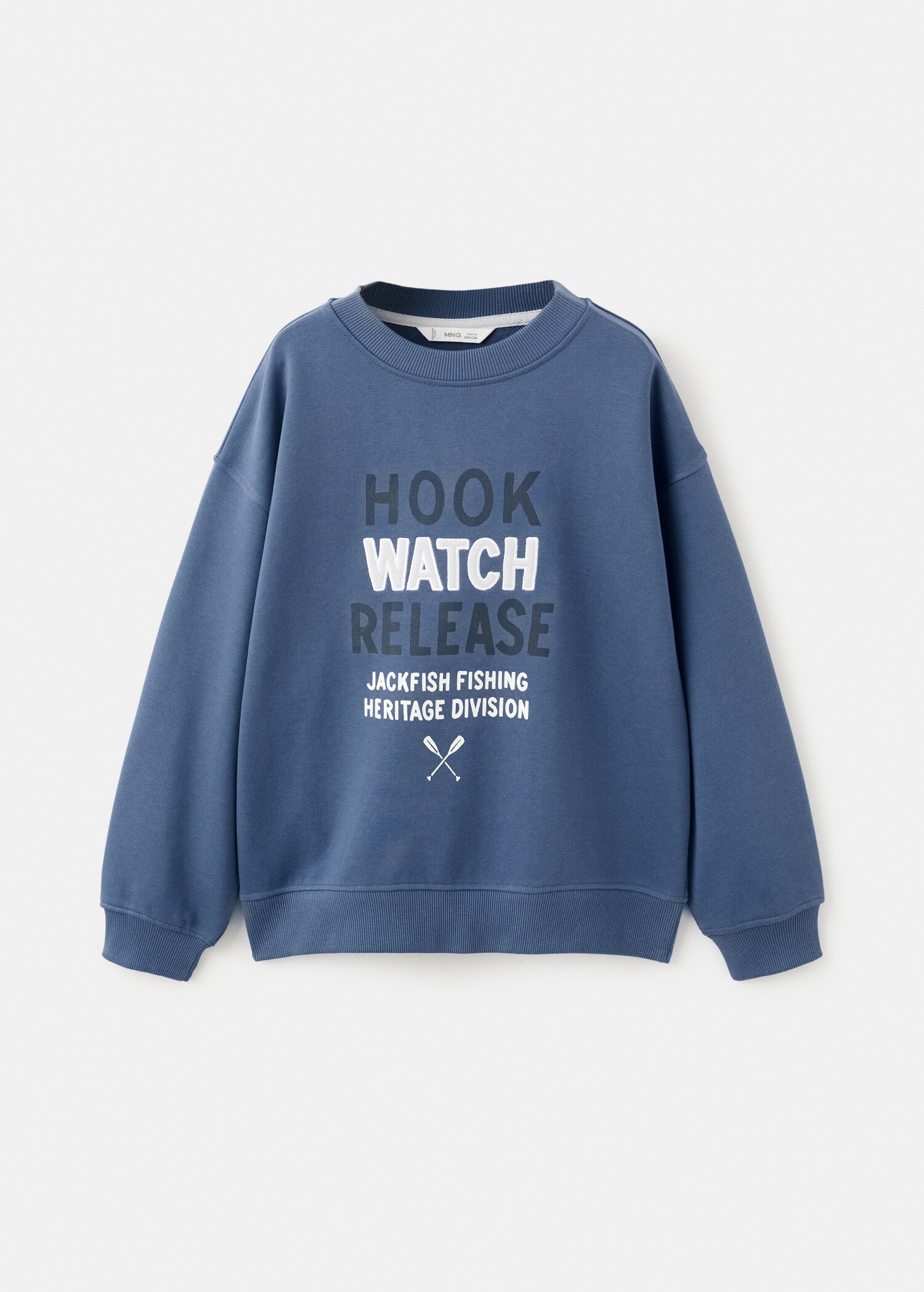 Cotton sweatshirt with text - Article without model