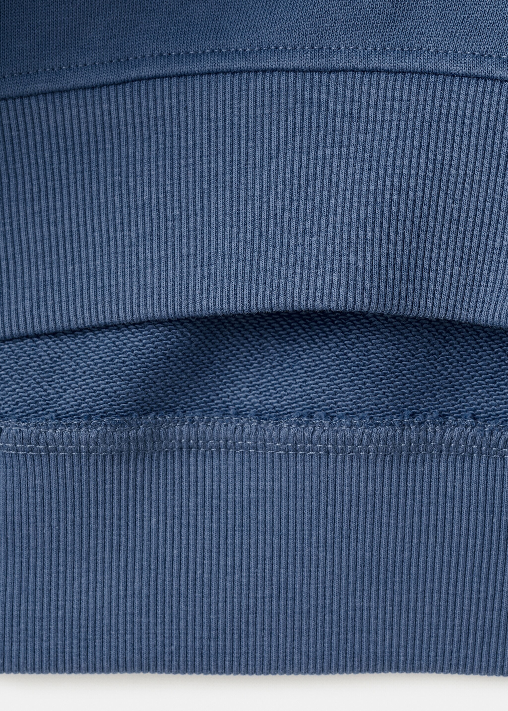 Cotton sweatshirt with text - Details of the article 8, Blue. Ref: 27075148-00.