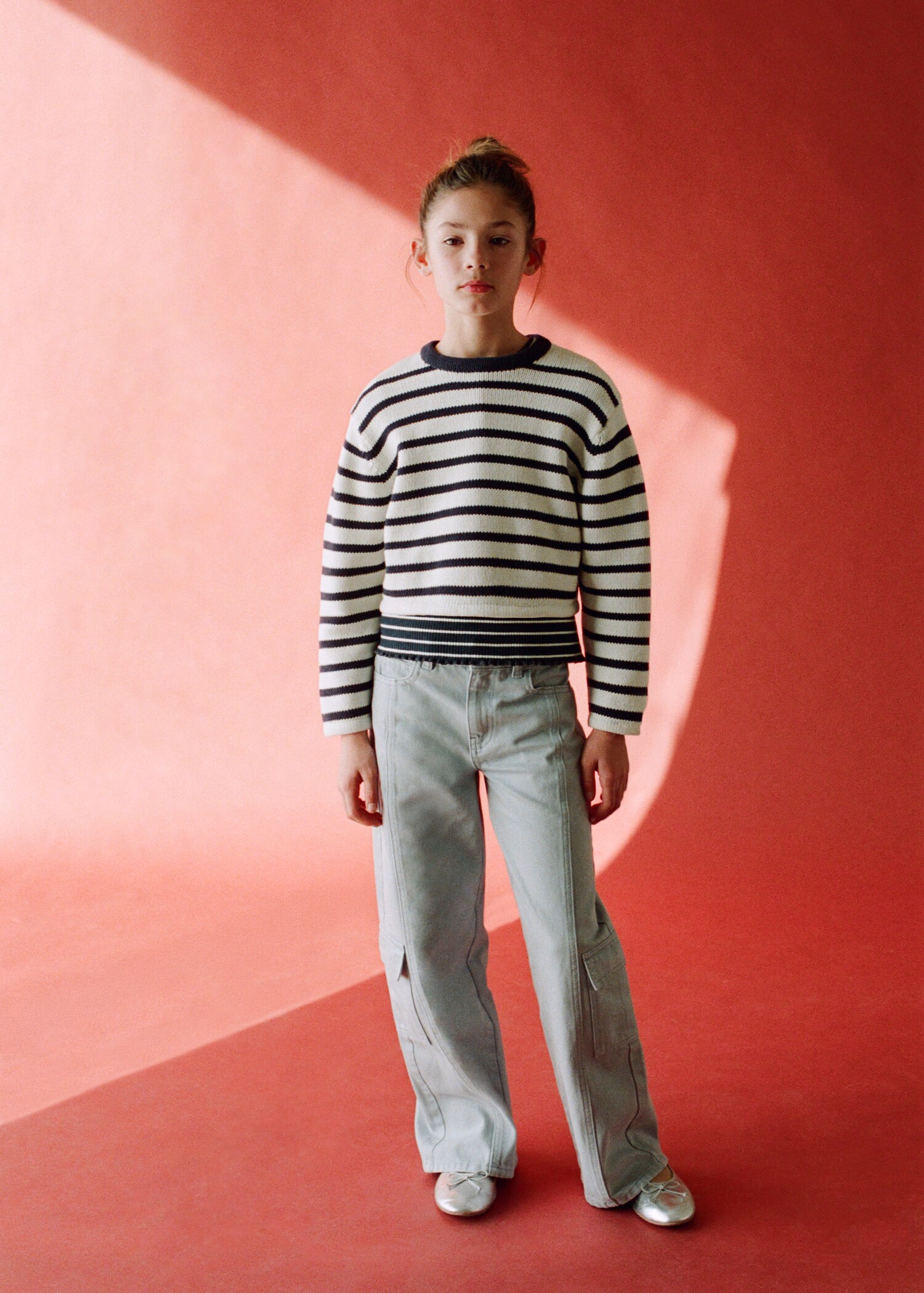 Crop striped sweater - Details of the article 5