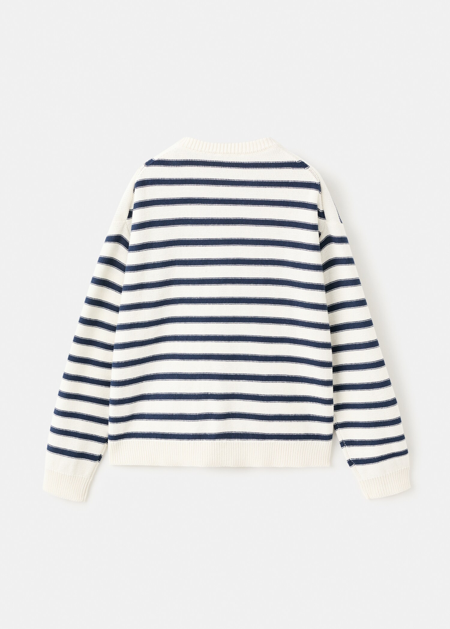 Knit striped sweater - Reverse of the article