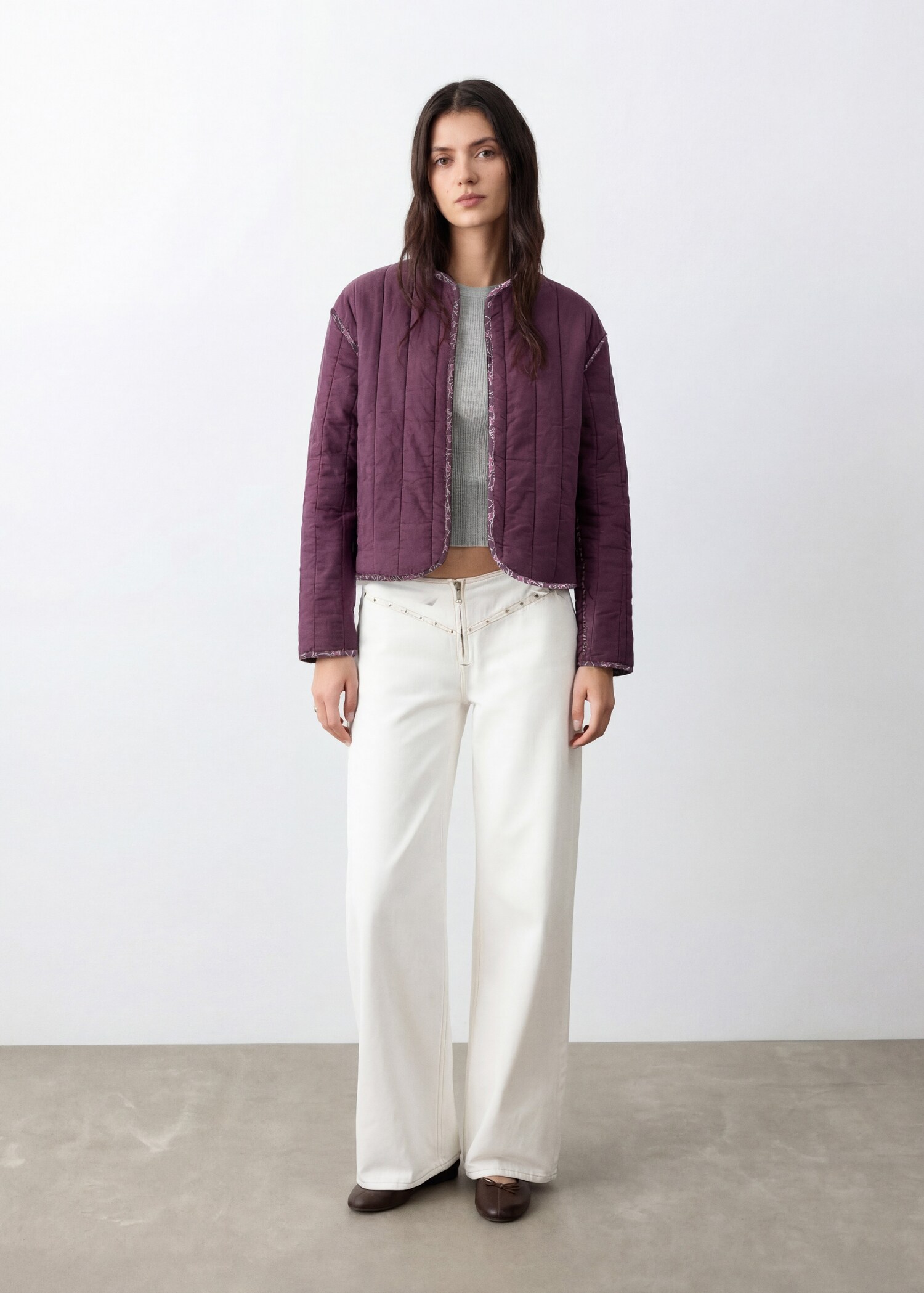 Veste matelassée réversible imprimée - Détail de l'article 4