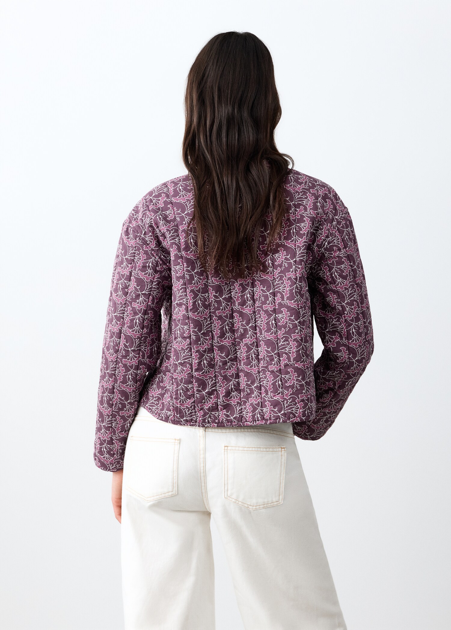 Chaqueta acolchada estampada - Reverso del artículo