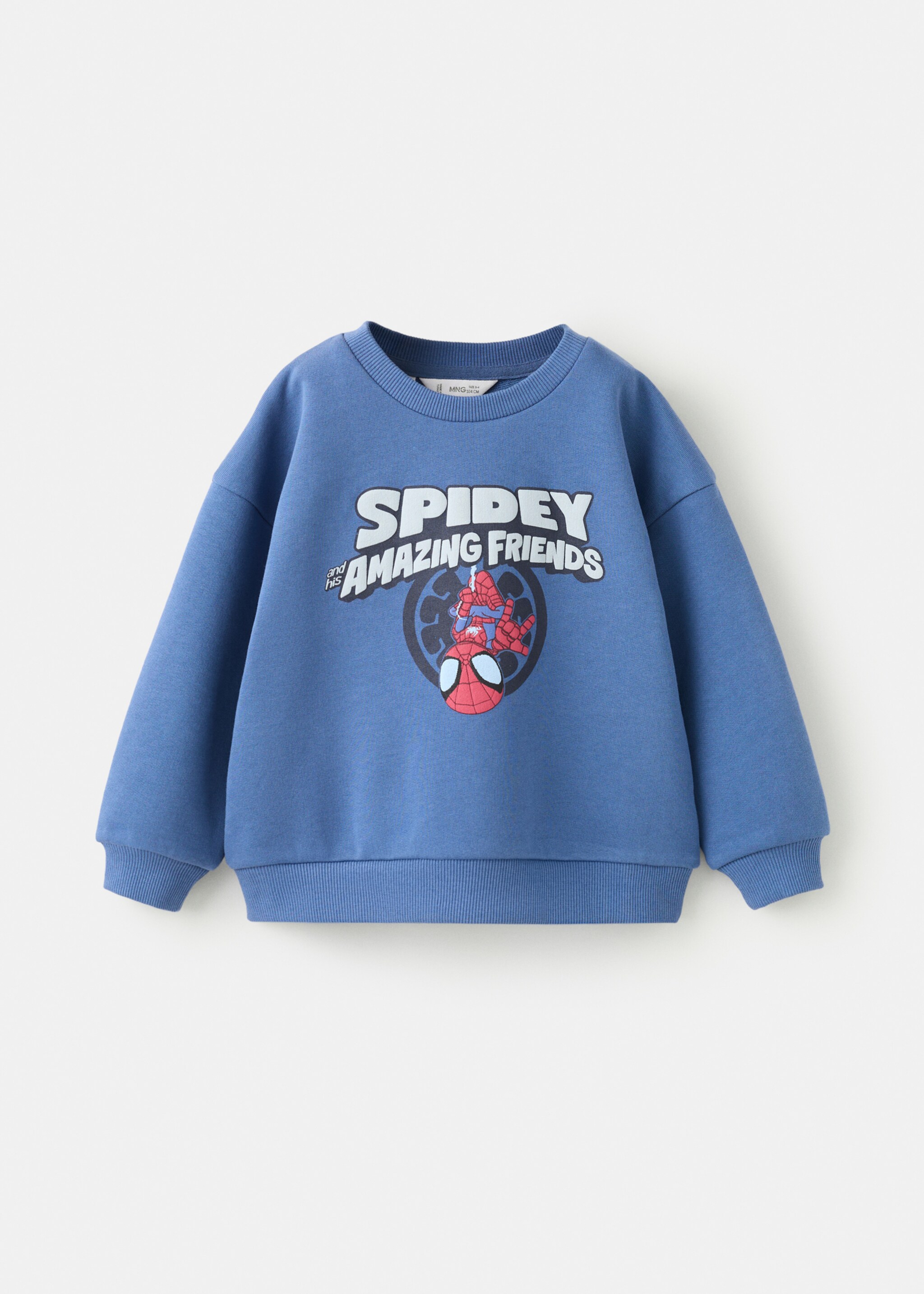 Spider-Man cotton sweatshirt - Article without model, Blue. Ref: 27075158-00.