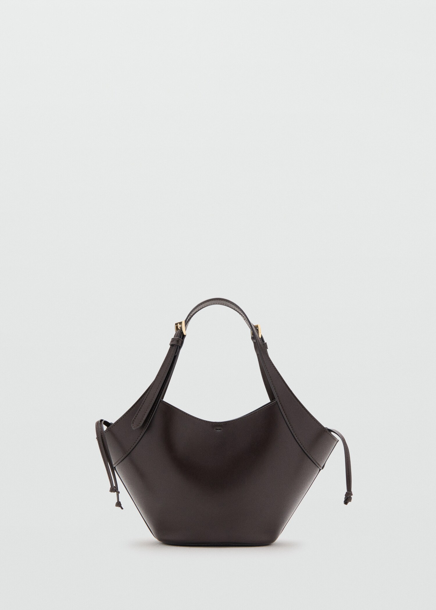 Double handle handbag with buckles - Article without model