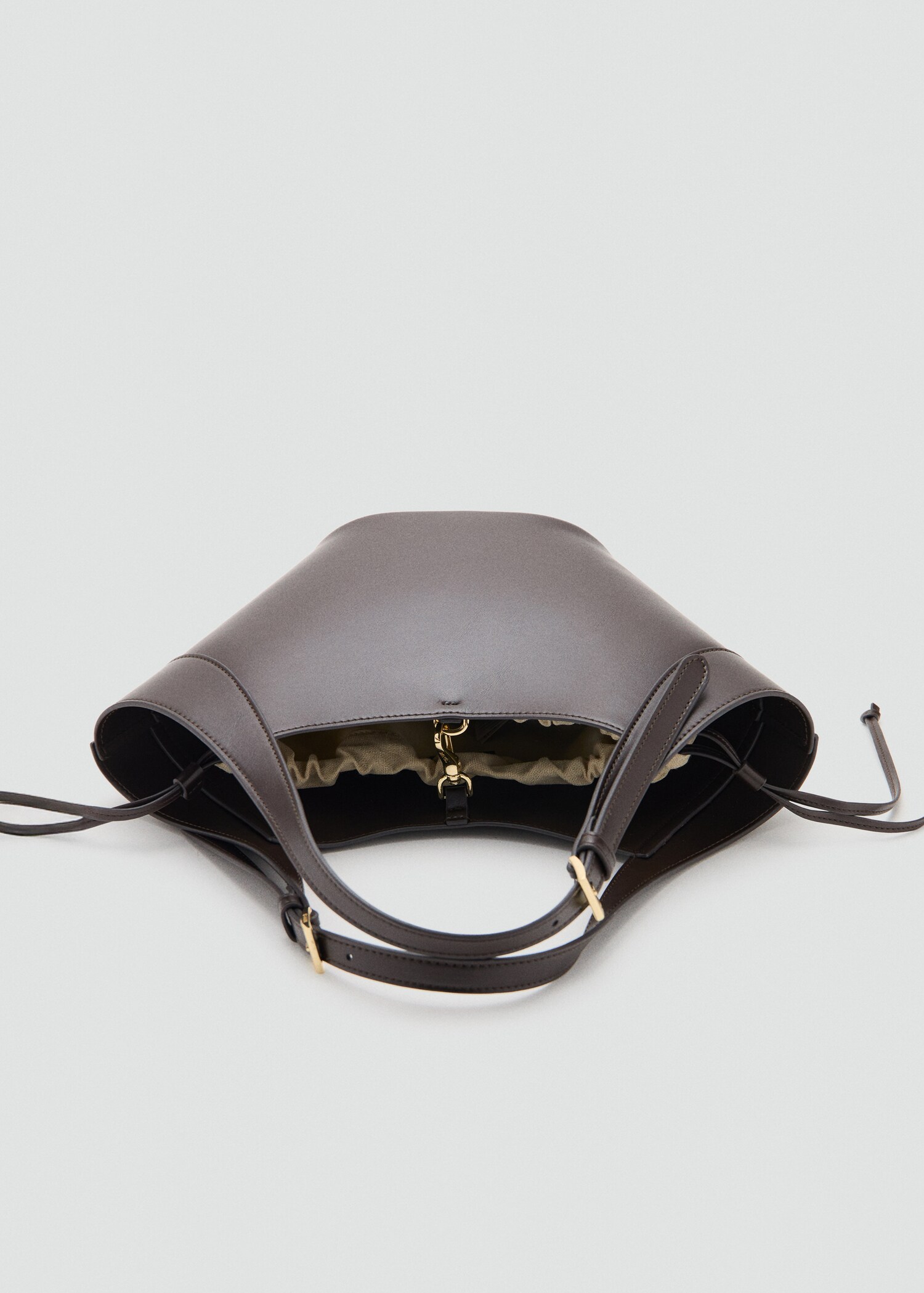 Double handle handbag with buckles - Details of the article 3