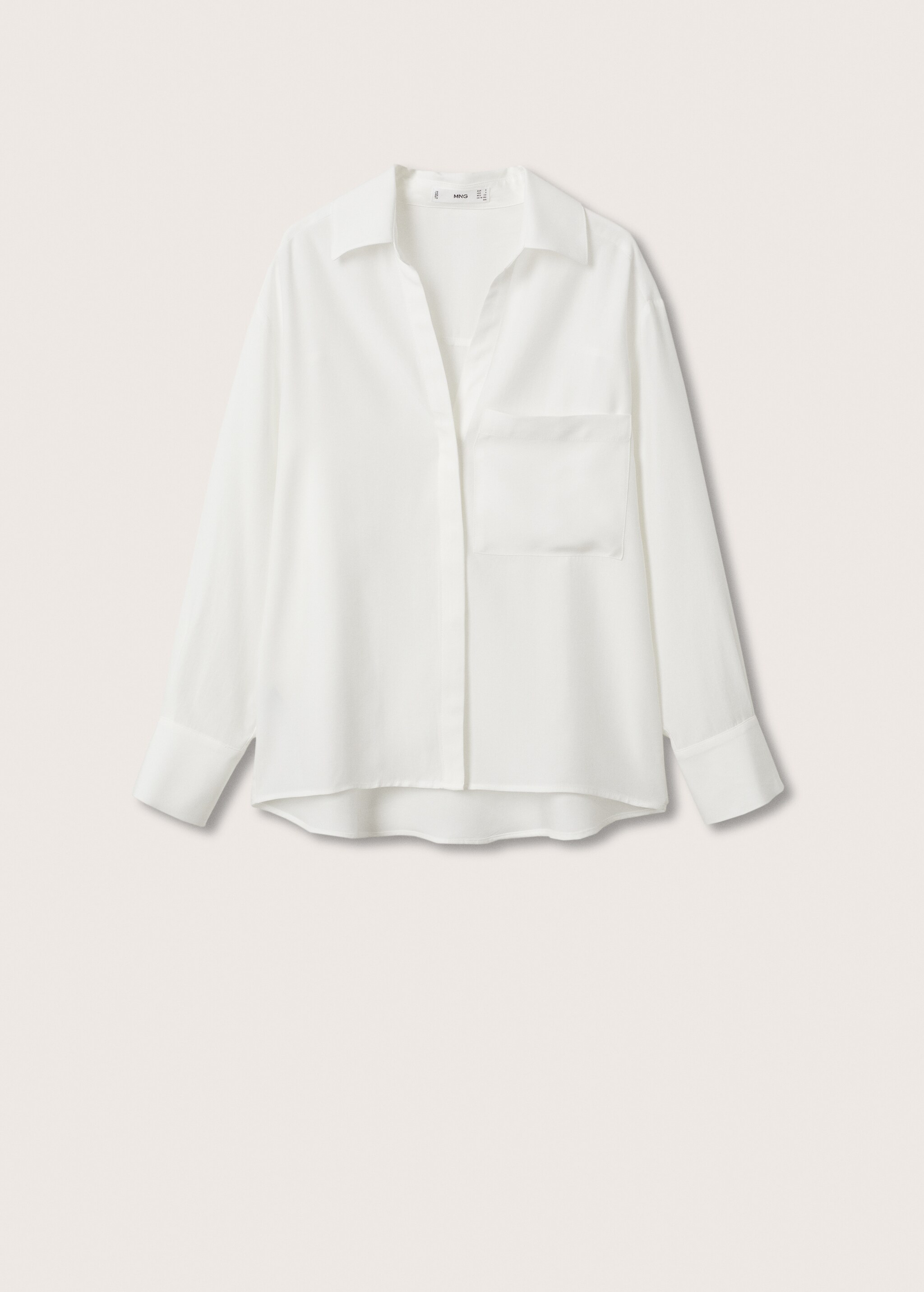 Camicia lyocell oversize - Articolo senza modello