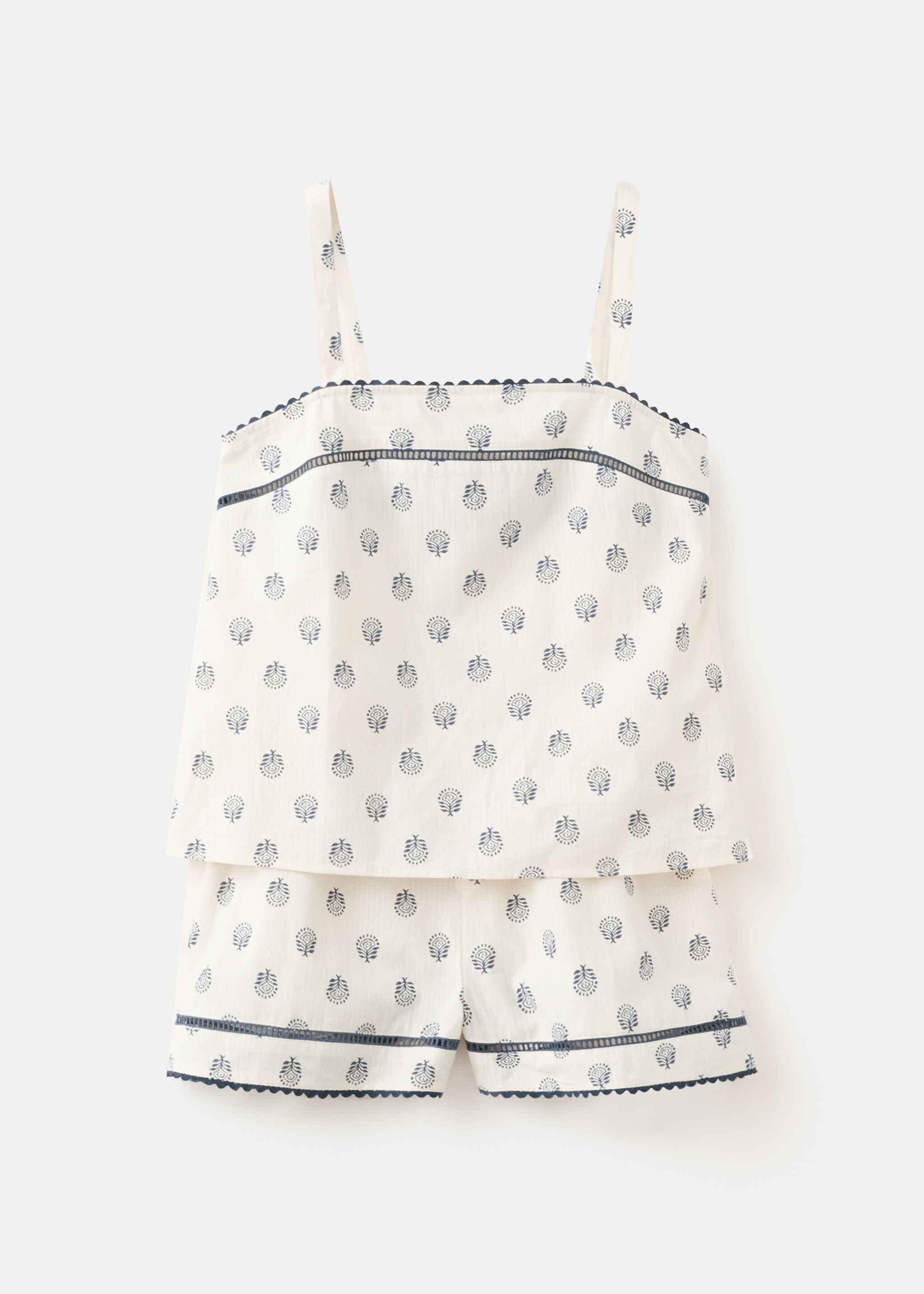 Printed short pyjamas - Article without model, Off White. Ref: 27075809-00.