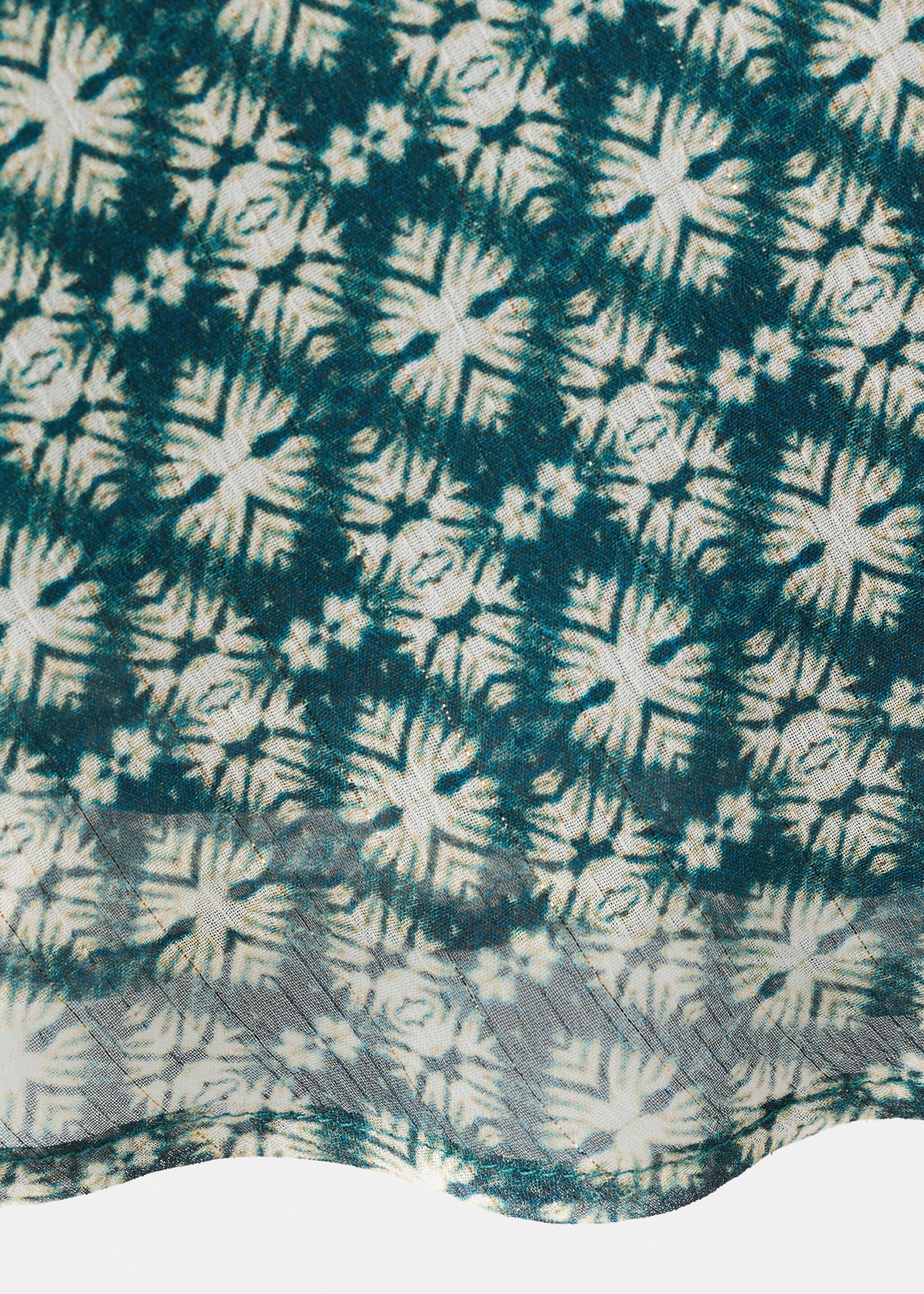 Jupe fluide imprimée - Détail de l'article 0, Bleu pétrole. Ref: 27075811-00.