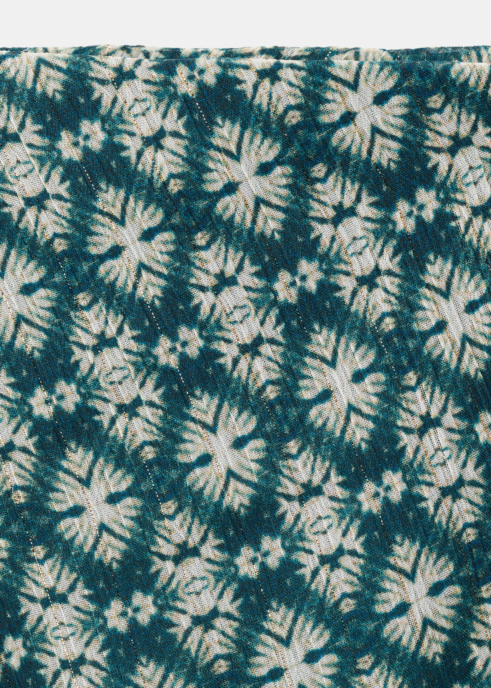 Jupe fluide imprimée - Détail de l'article 8, Bleu pétrole. Ref: 27075811-00.