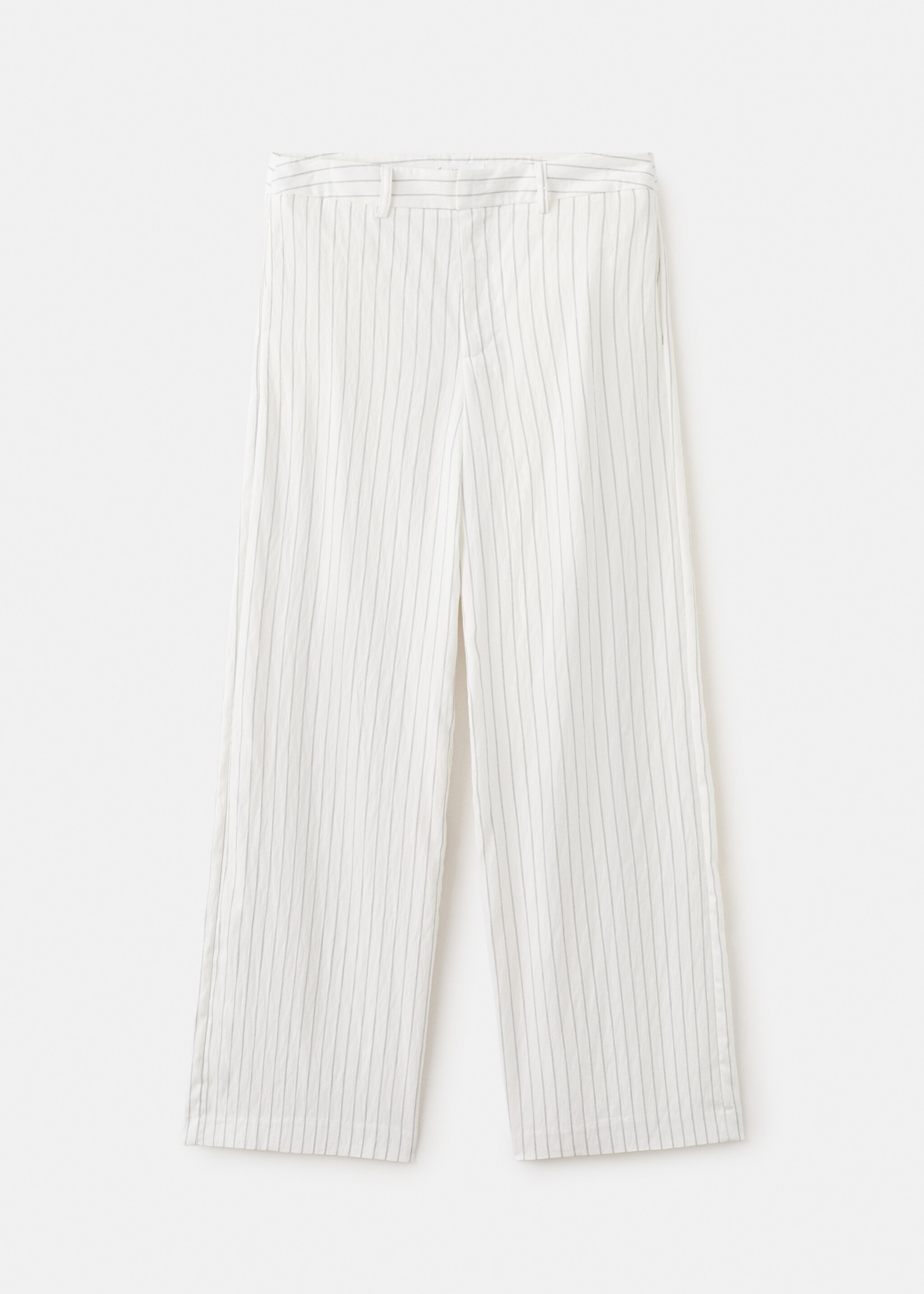 Straight striped trousers - Article without model, Off White. Ref: 27075816-00.