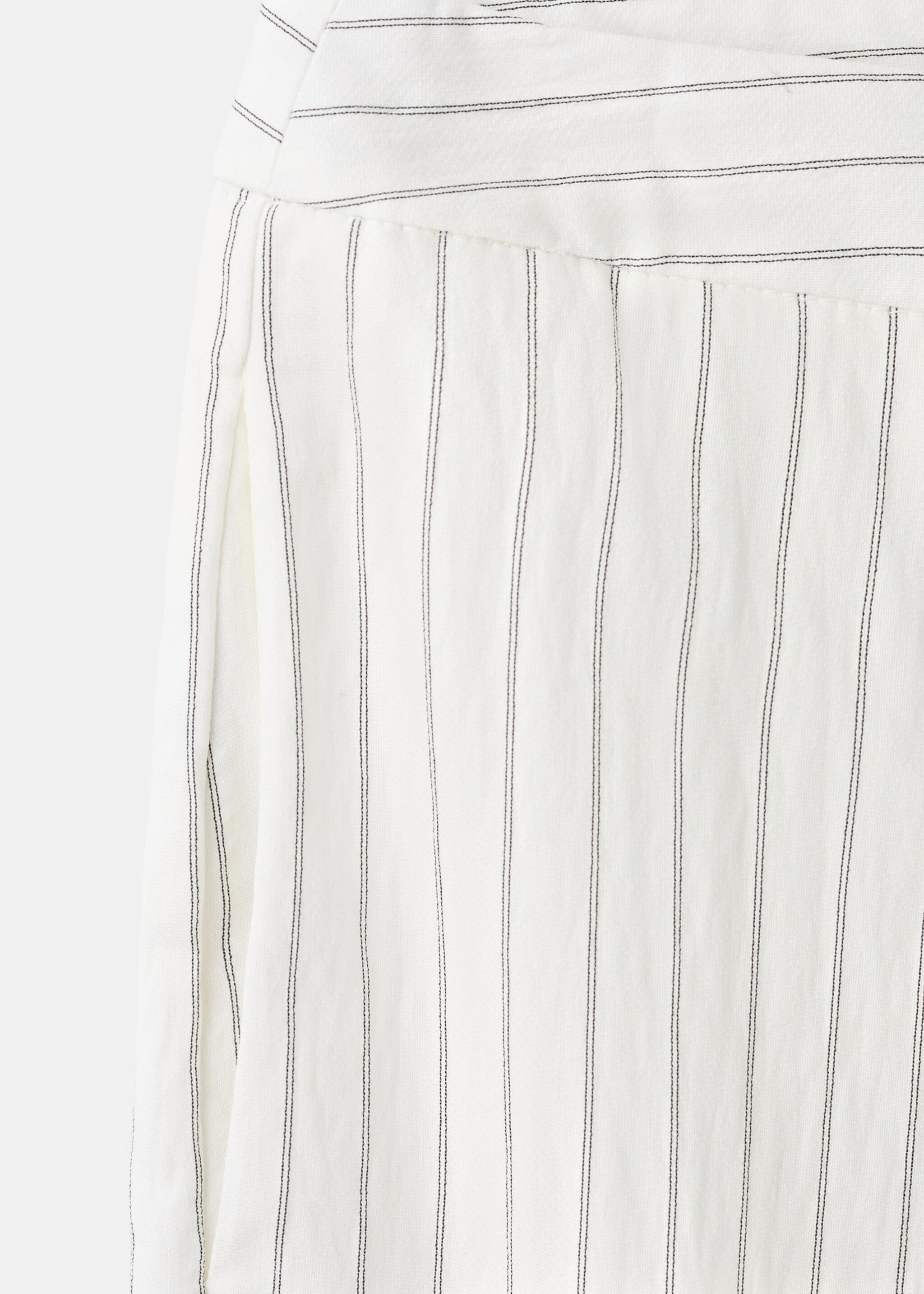 Straight striped trousers - Details of the article 0, Off White. Ref: 27075816-00.