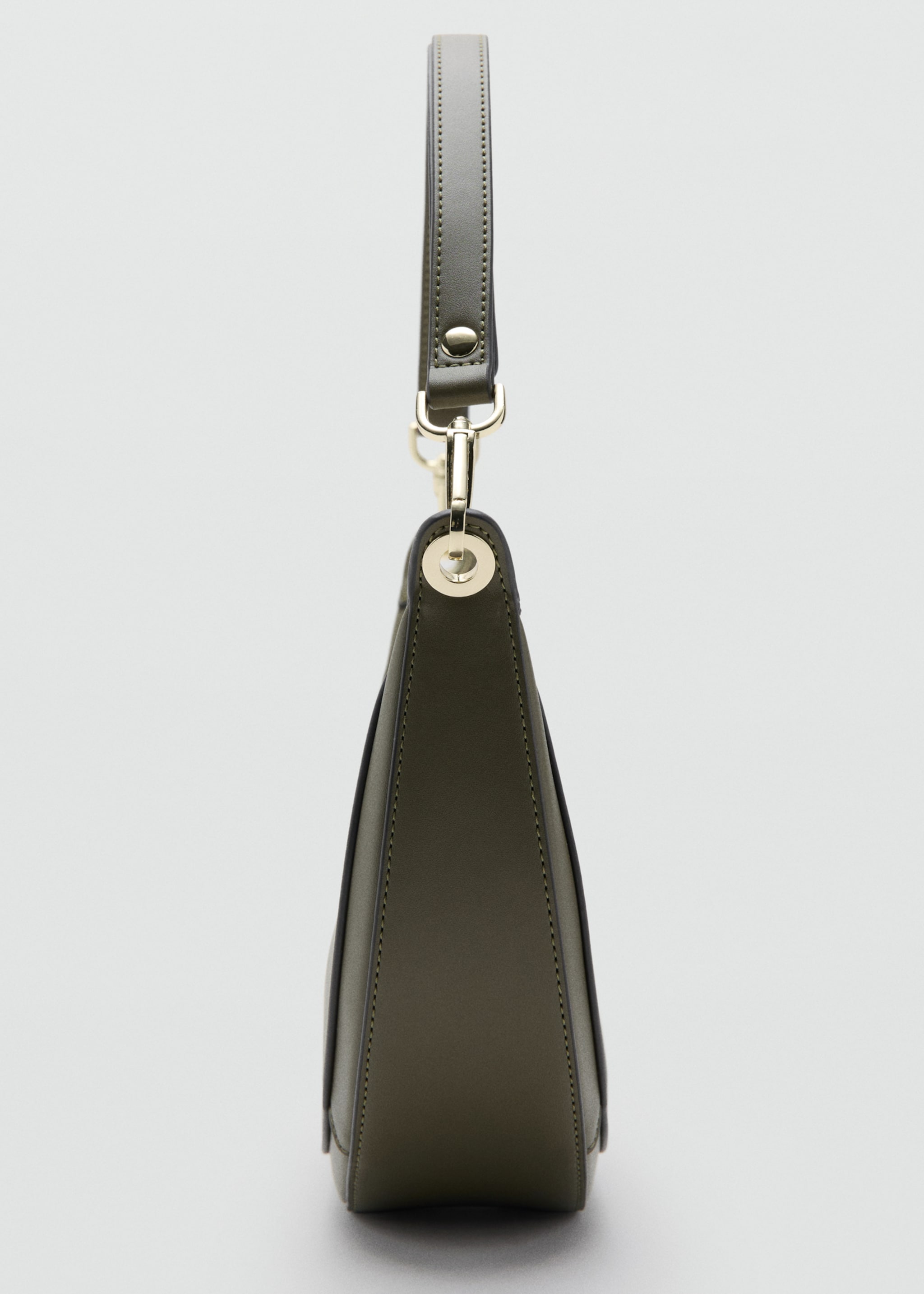 Oval shoulder bag - Details of the article 3, Khaki. Ref: 27075817-00.
