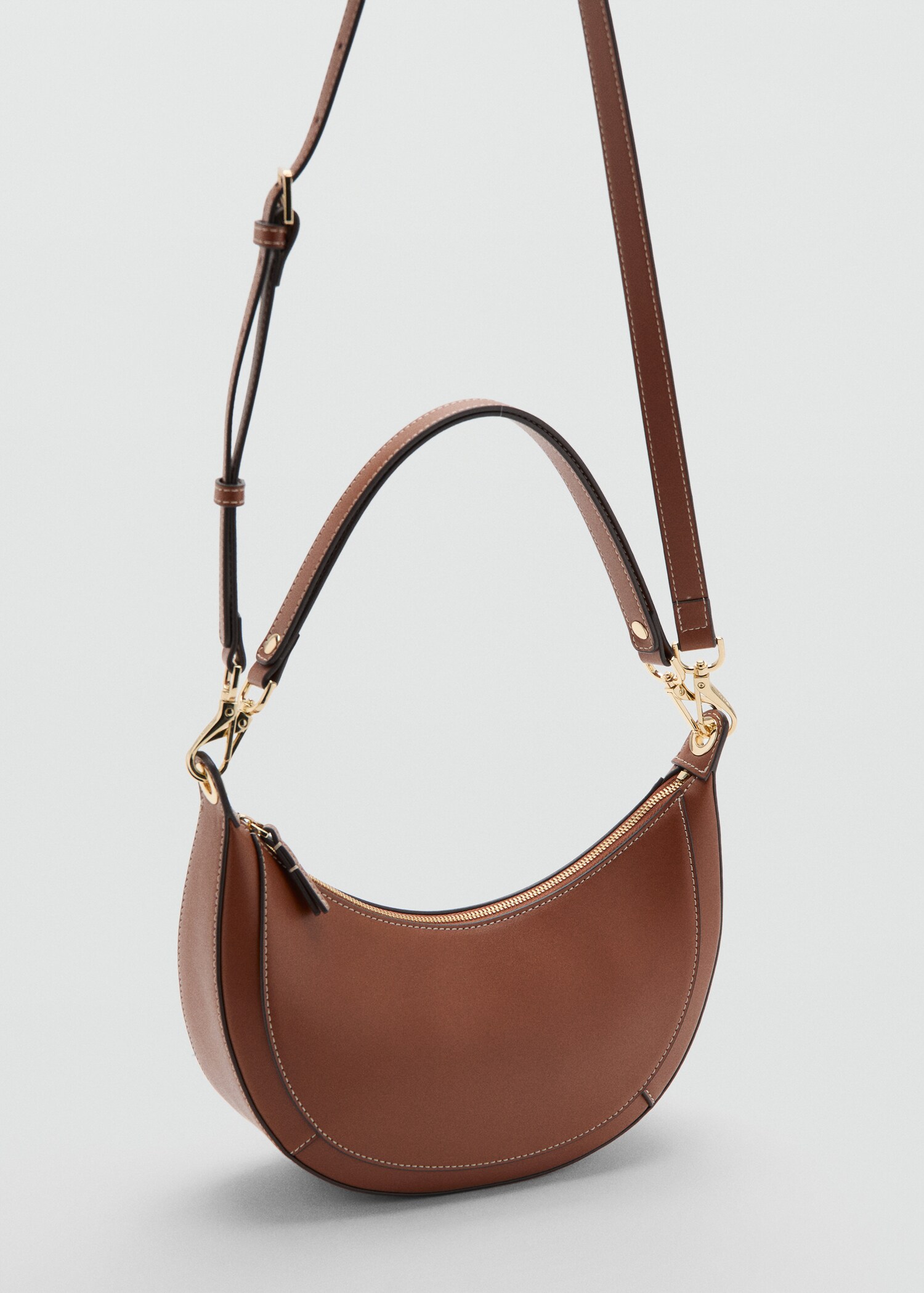 Oval shoulder bag - Medium plane