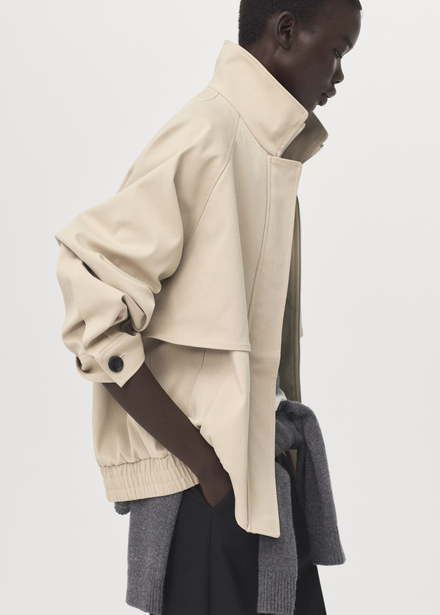 جاكيت قطني مع جيوب - تفاصيل المنتج 1