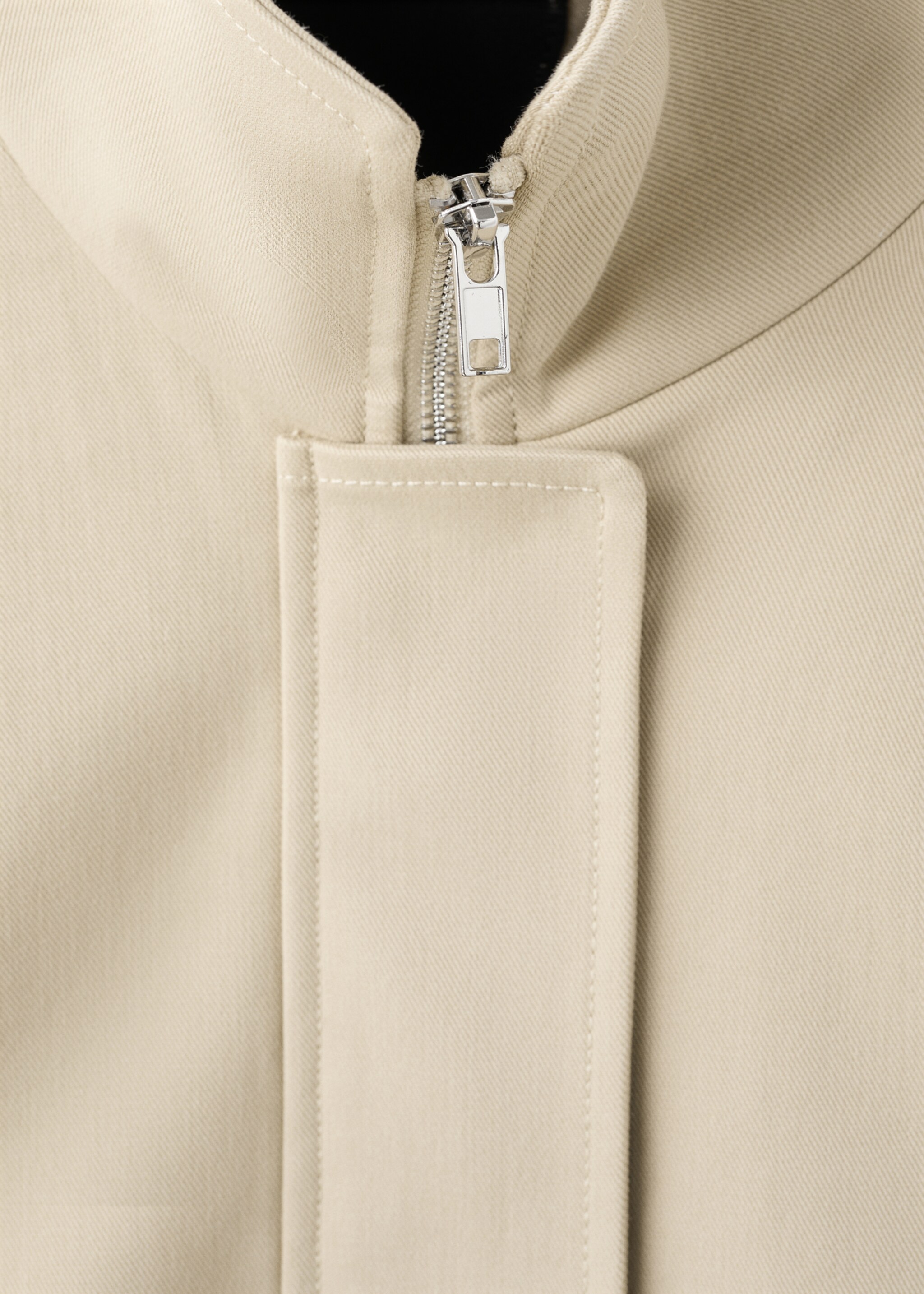 جاكيت قطني مع جيوب - تفاصيل المنتج 8, رمادي فاتح/خفيف. Ref: 27075820-00.