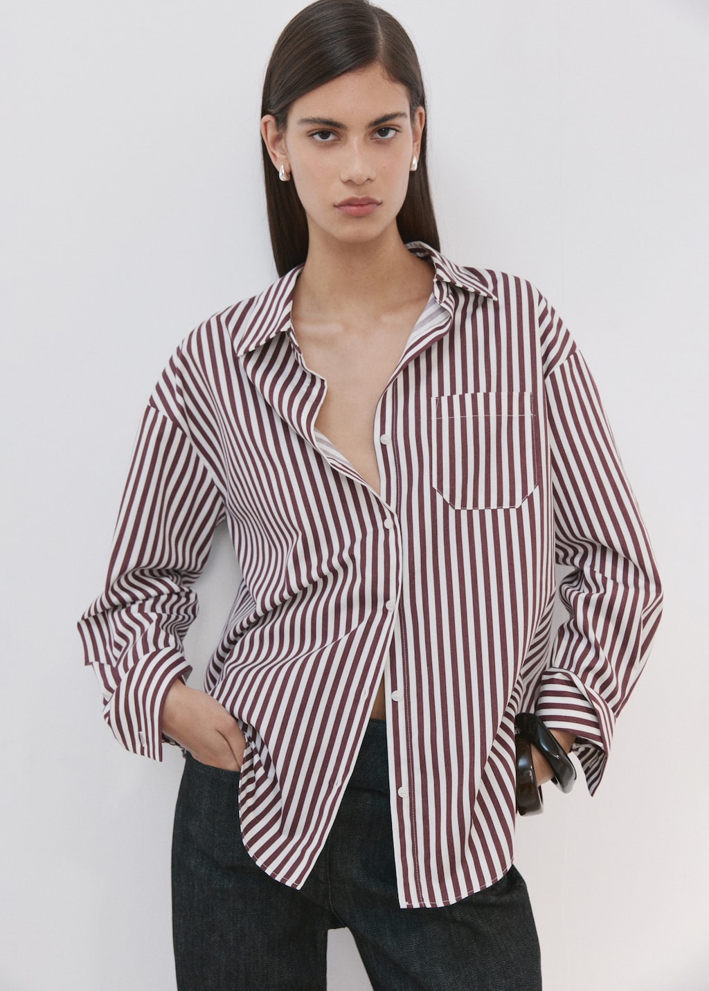 Striped cotton shirt - image 3