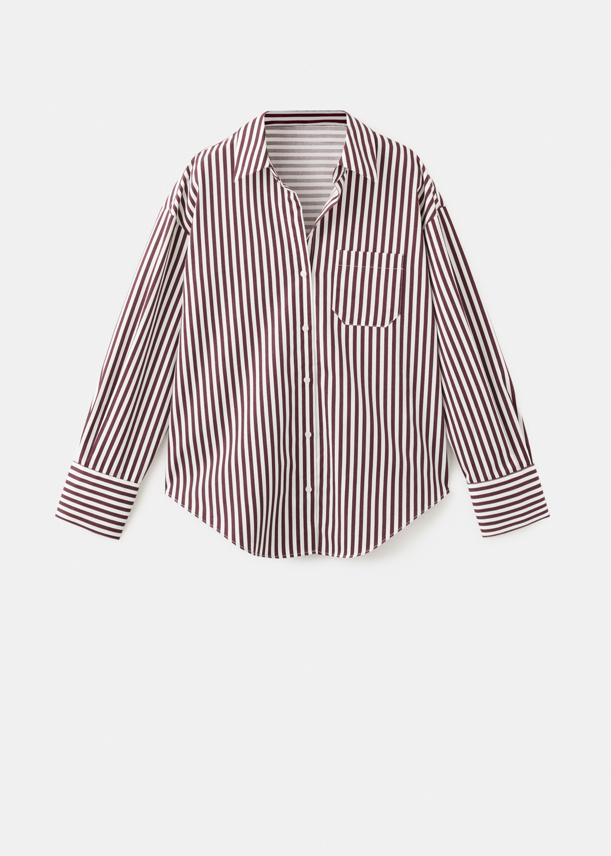 Chemise coton rayures - Article sans modèle, Écru. Ref: 27075821-00.