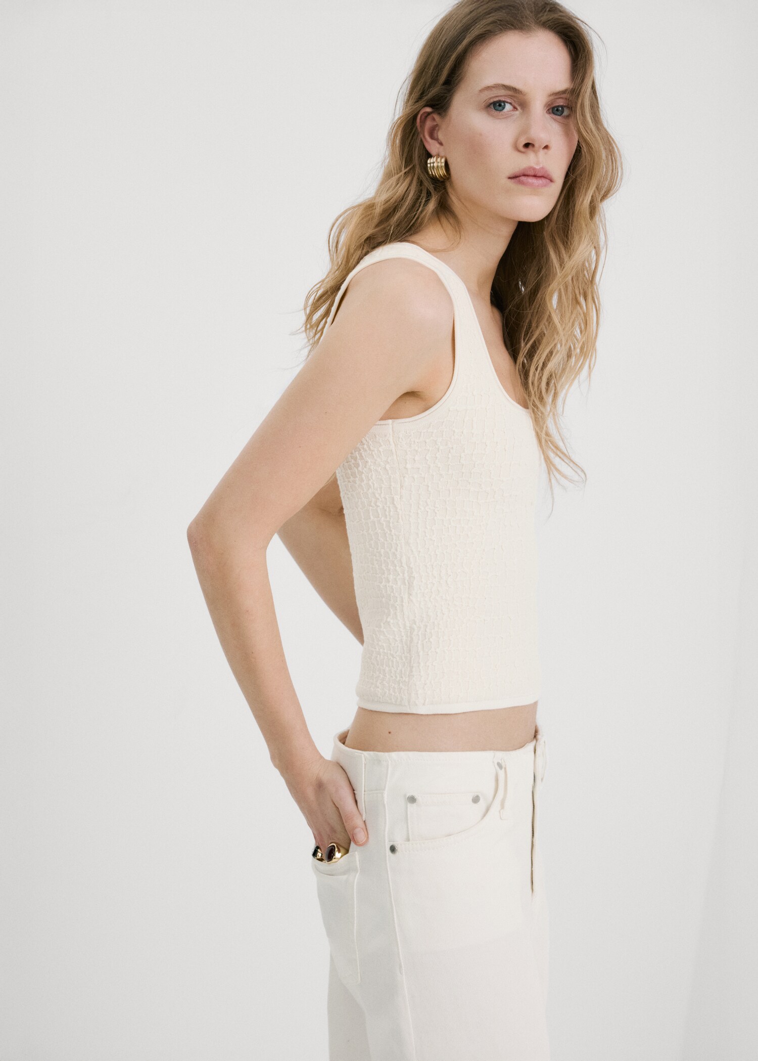 Crocodile knit top - Details of the article 1