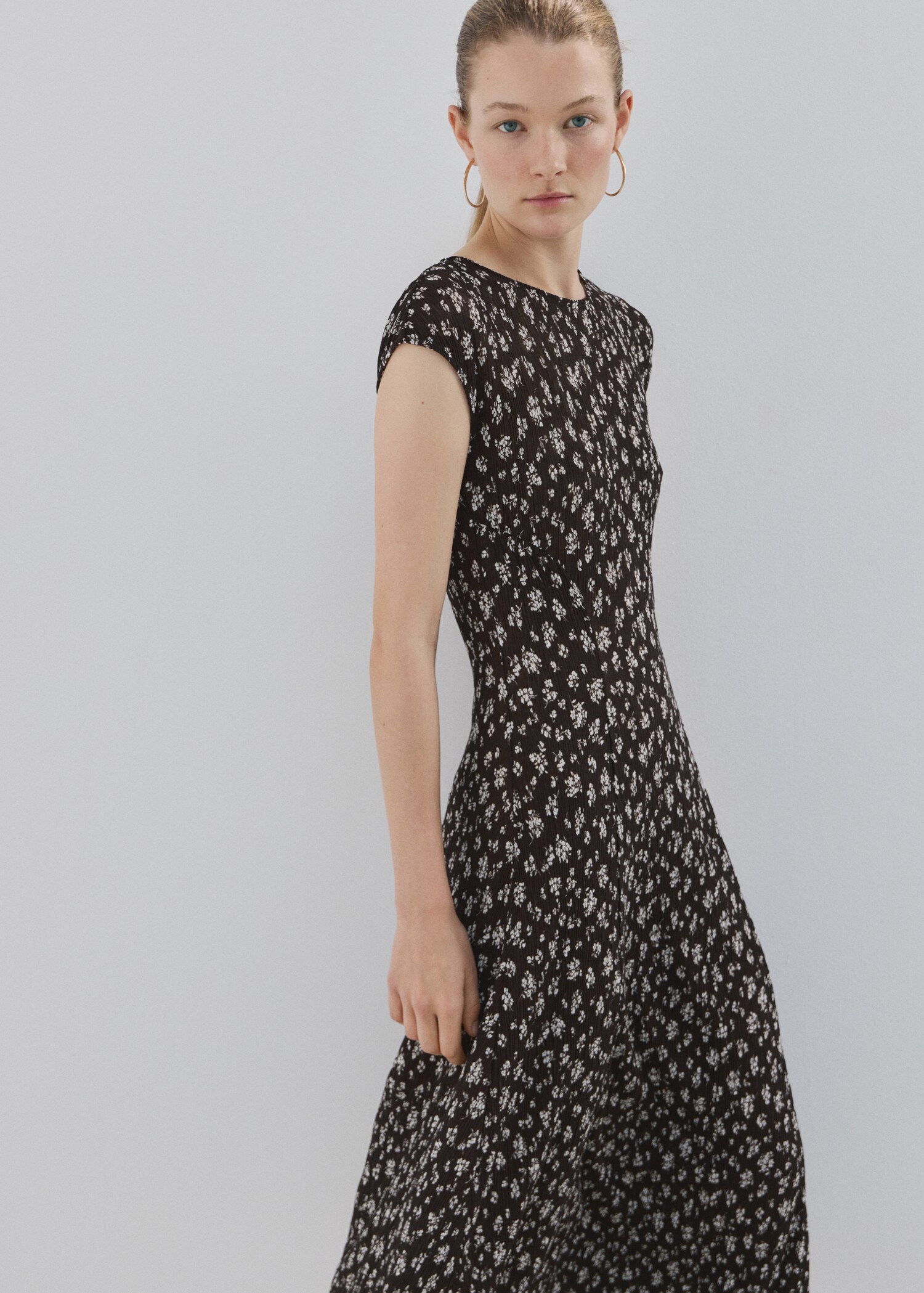 Floral-print midi-dress - Medium plane