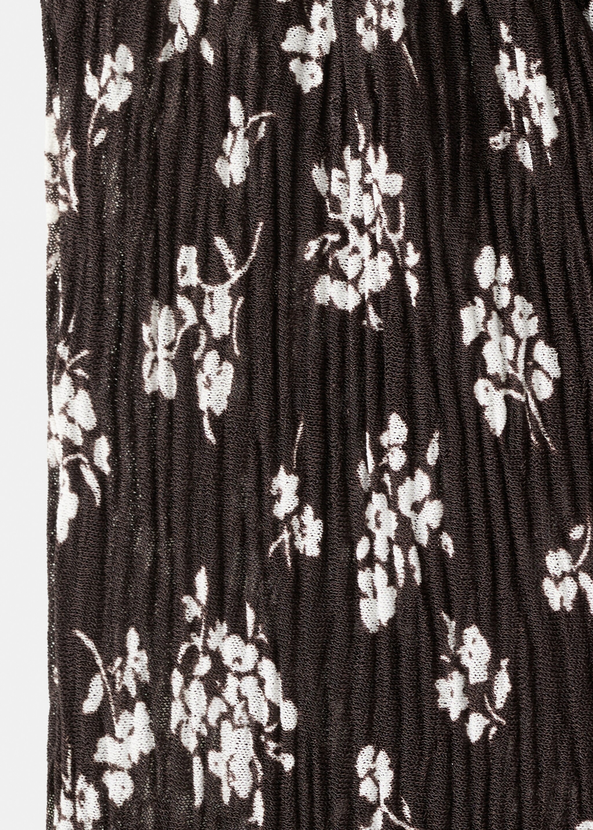 Floral-print midi-dress - Details of the article 0, Brown. Ref: 27075824-00.