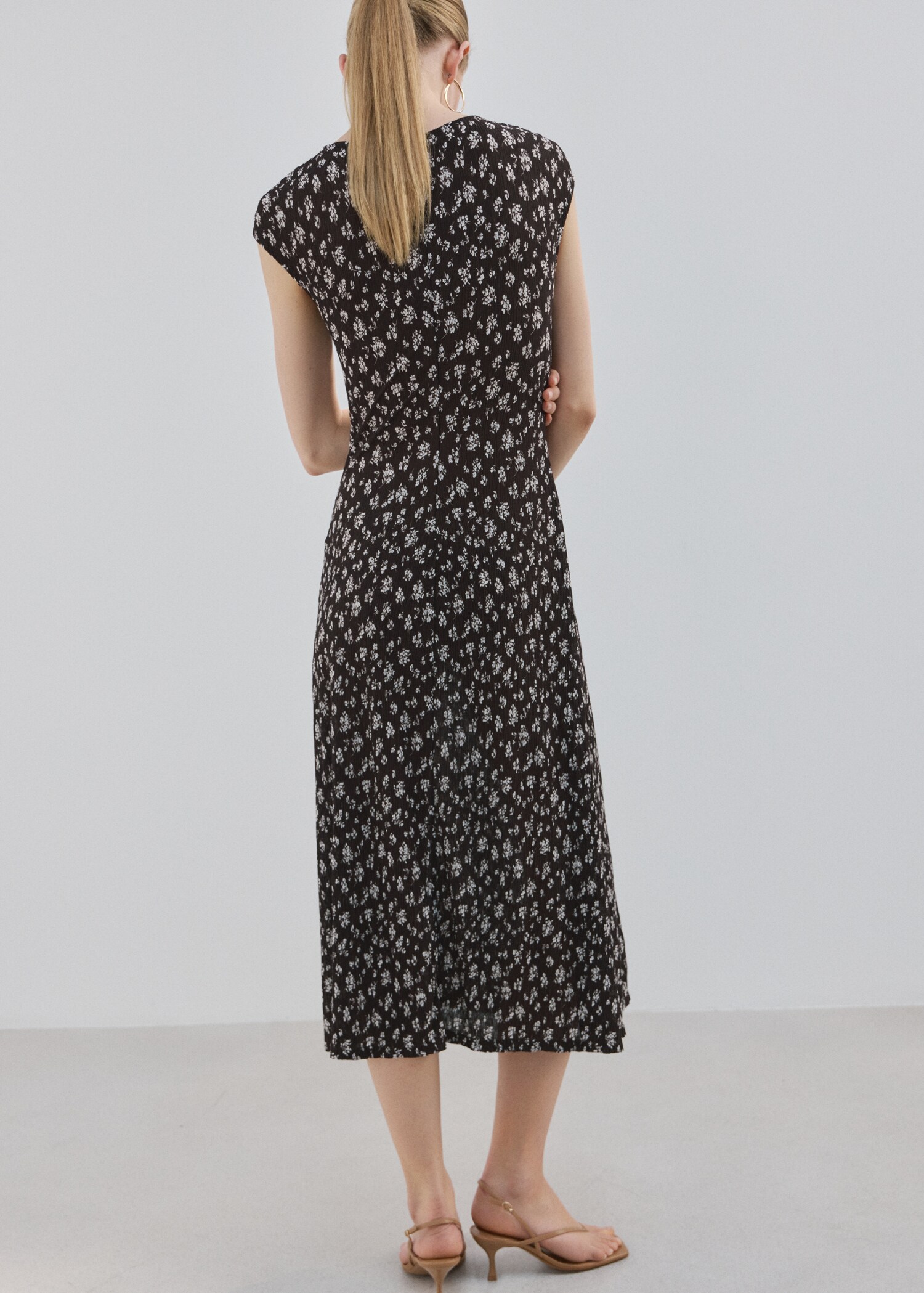 Floral-print midi-dress - Reverse of the article