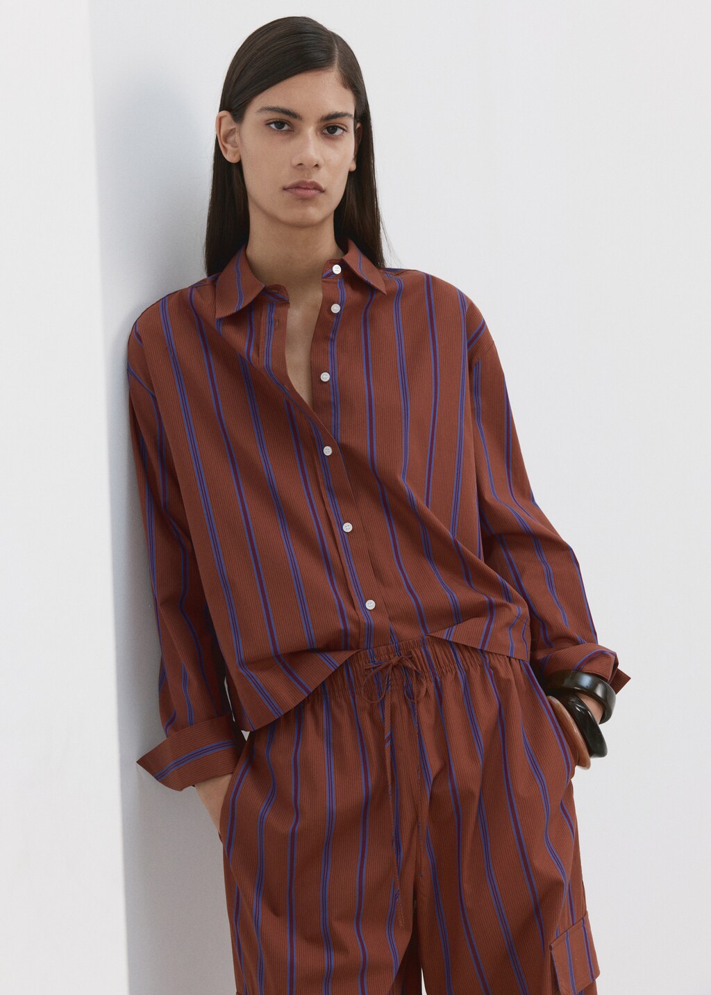 Striped cotton shirt - image 3