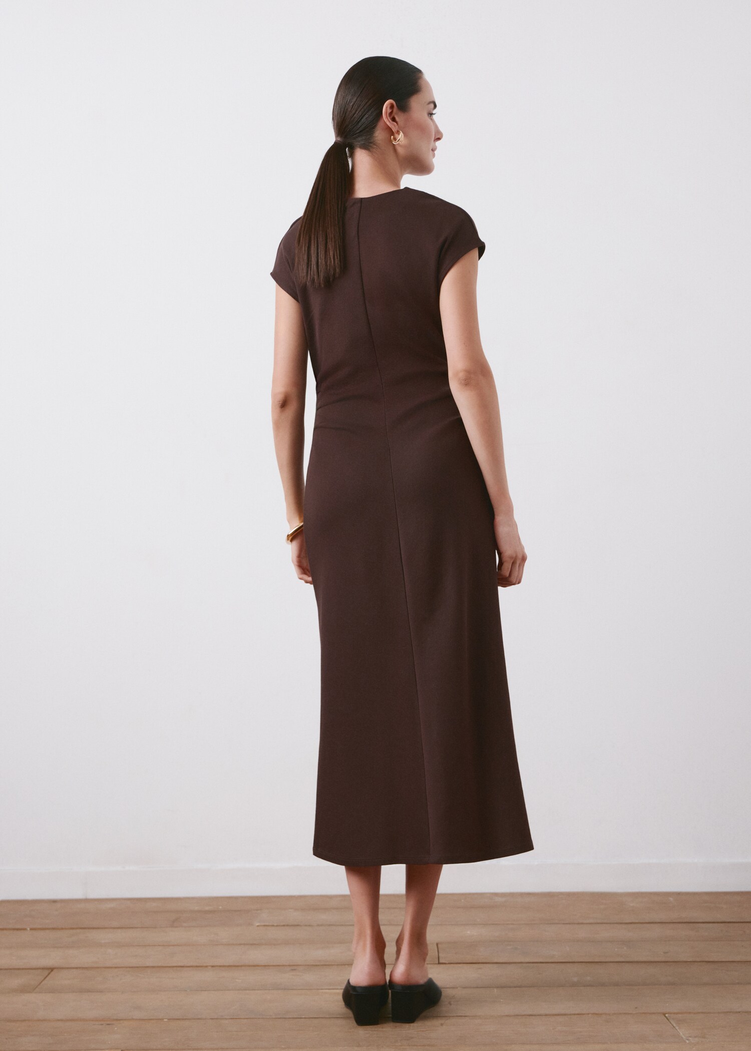 Cotton maternity dress - Reverse of the article