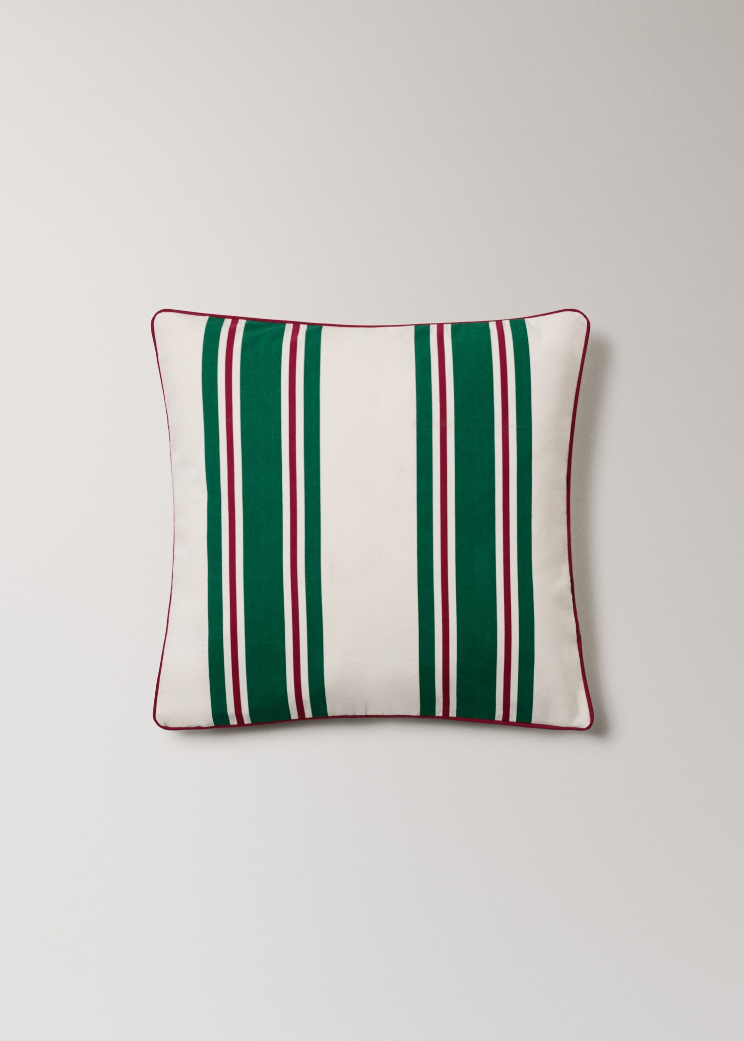 Striped 100% cotton cushion cover - Article without model