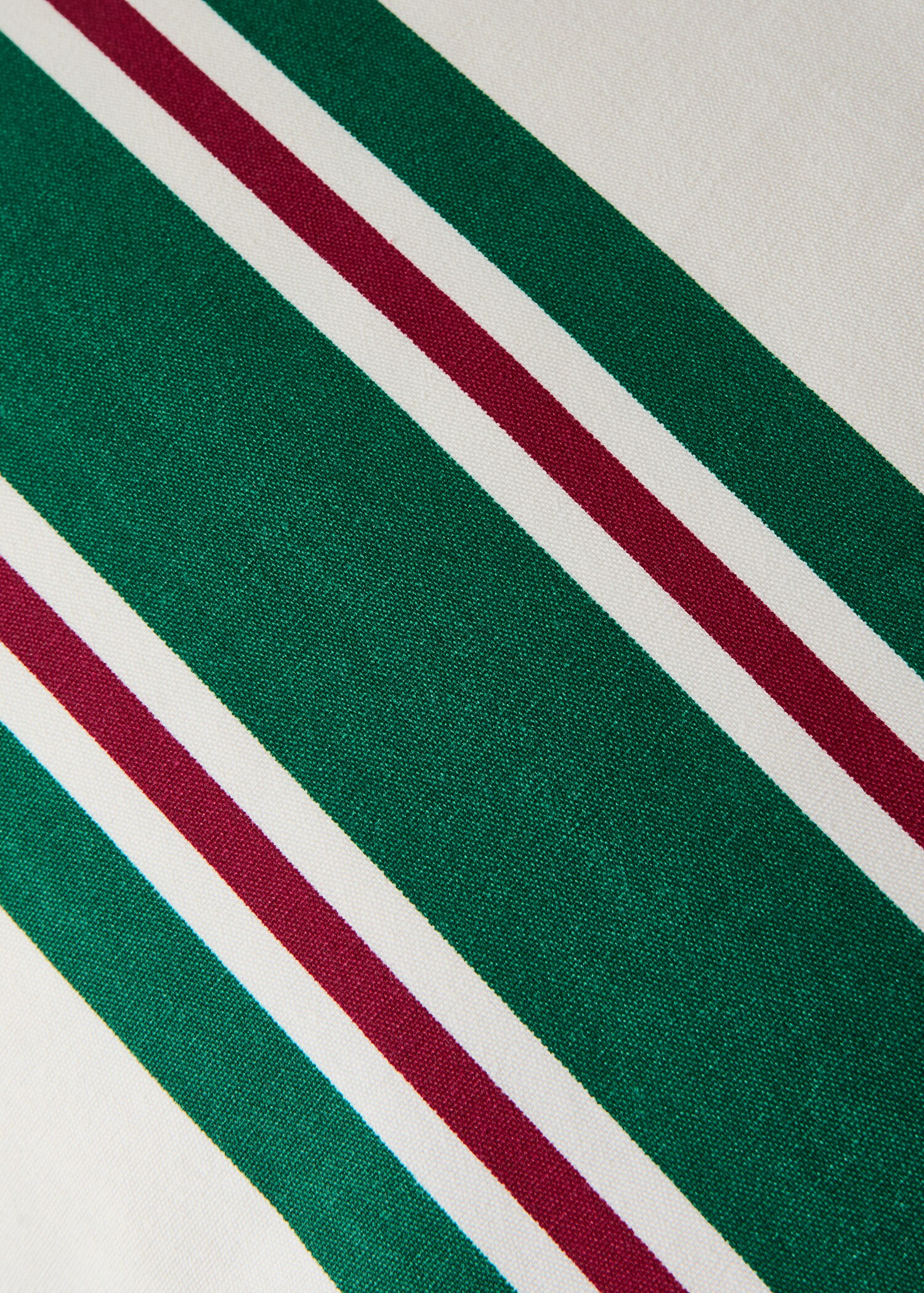 Striped 100% cotton cushion cover - Details of the article 3