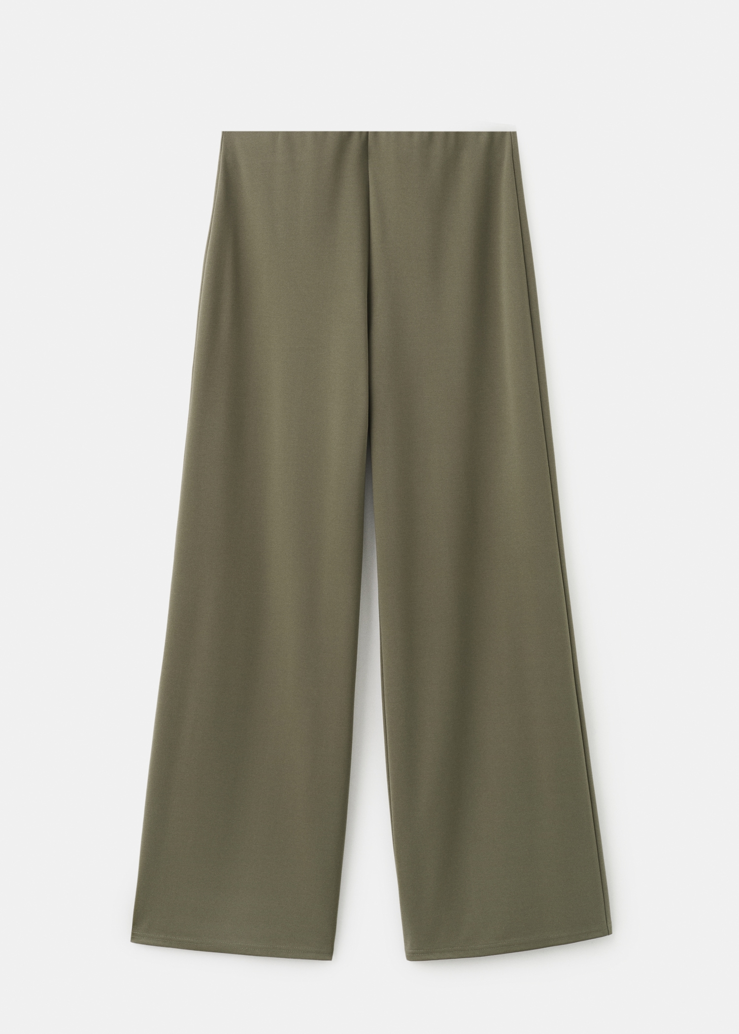 Straight-fit trousers with elastic waist - Article without model