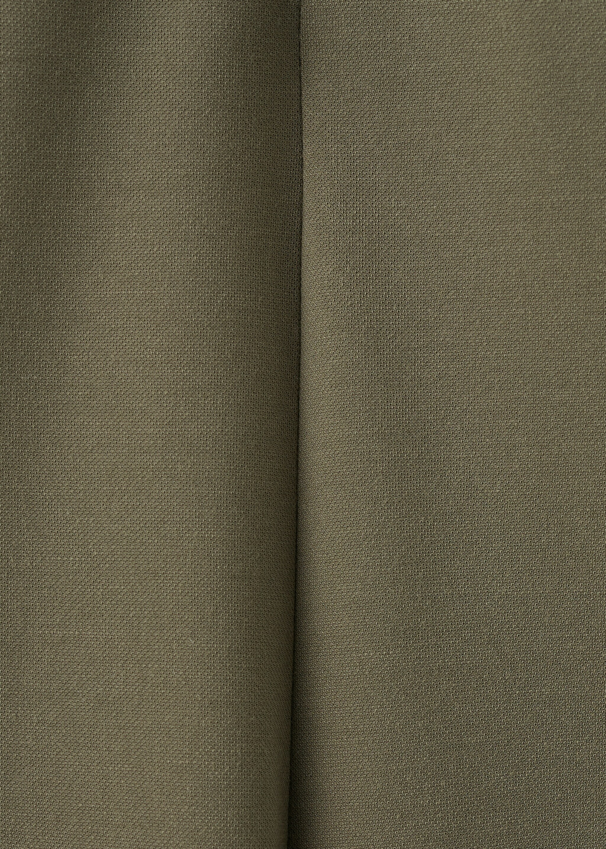 Straight-fit trousers with elastic waist - Details of the article 8, Khaki. Ref: 27075835-00.