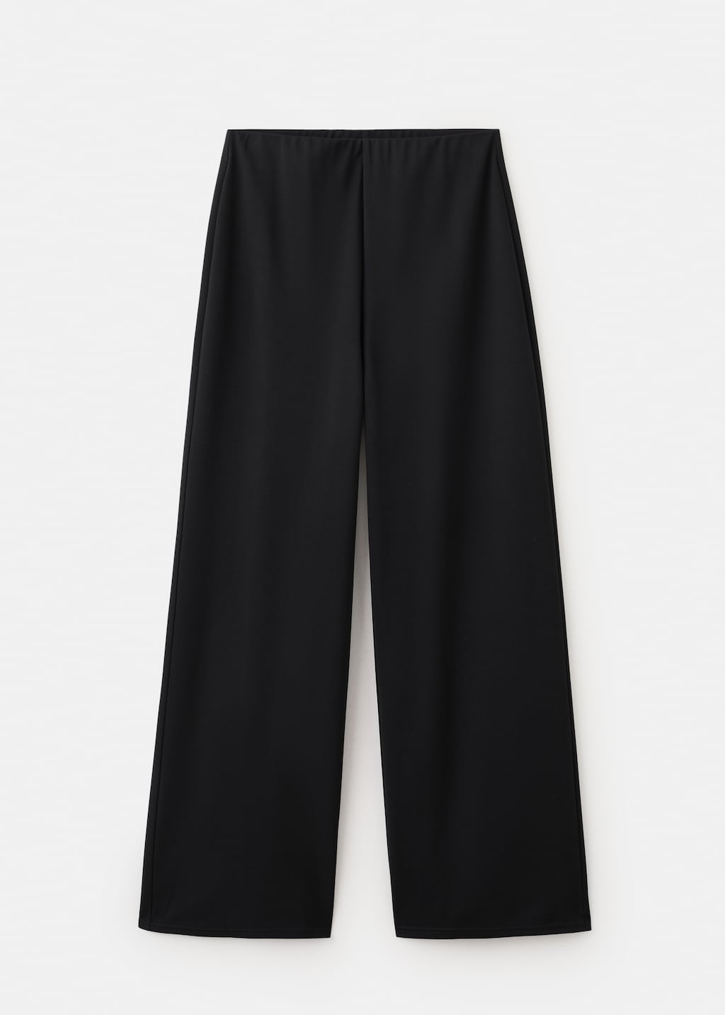 Straight-fit pants with elastic waist - image 2