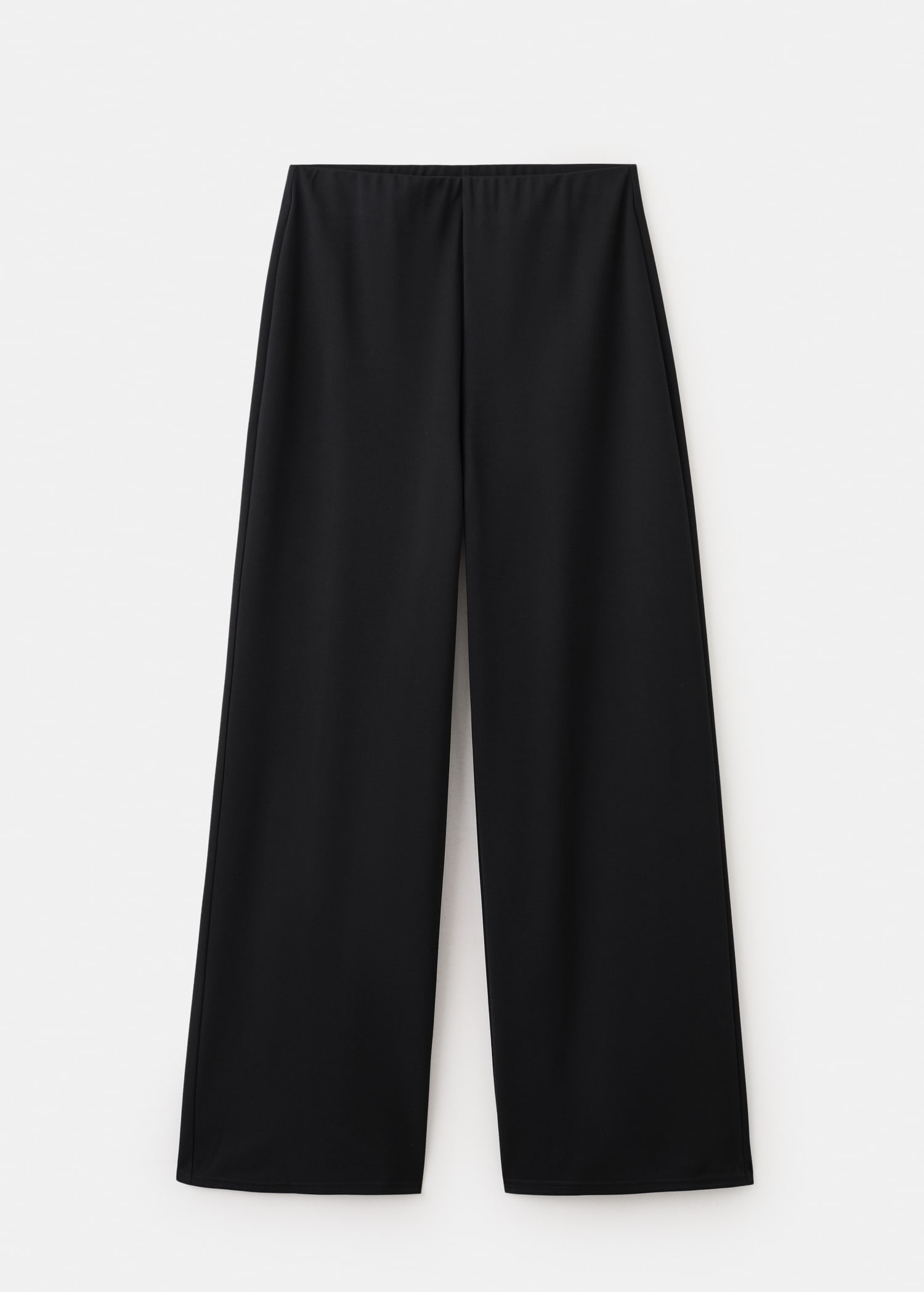 Straight-fit trousers with elastic waist - Article without model