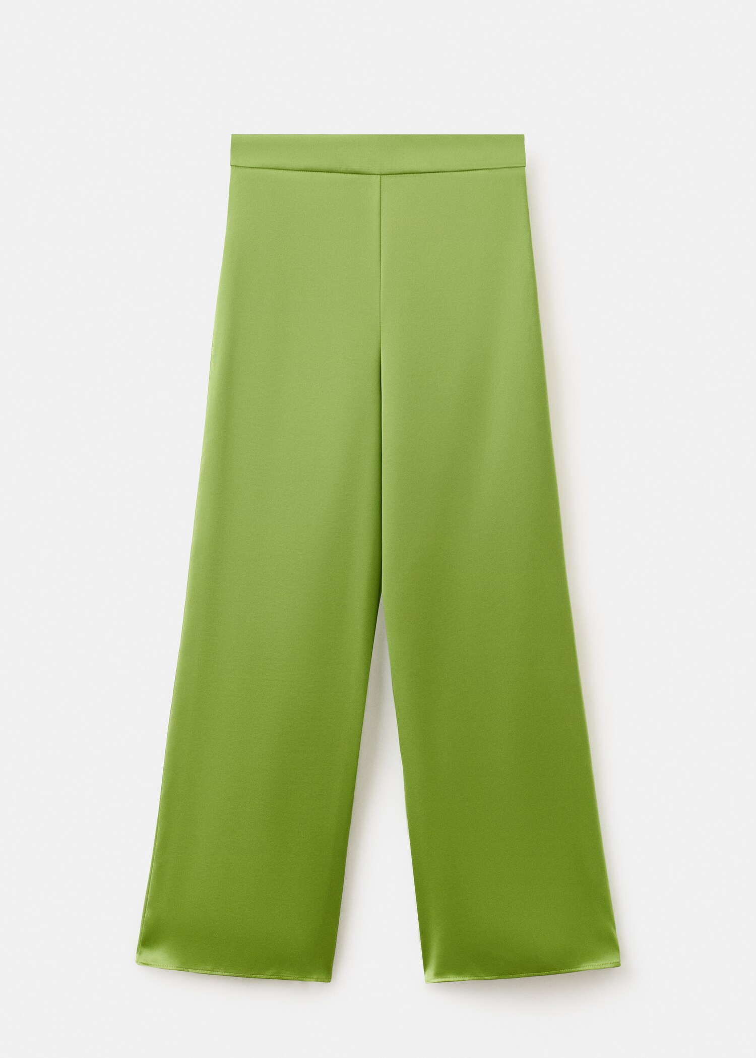 Satin straight-fit trousers - Article without model