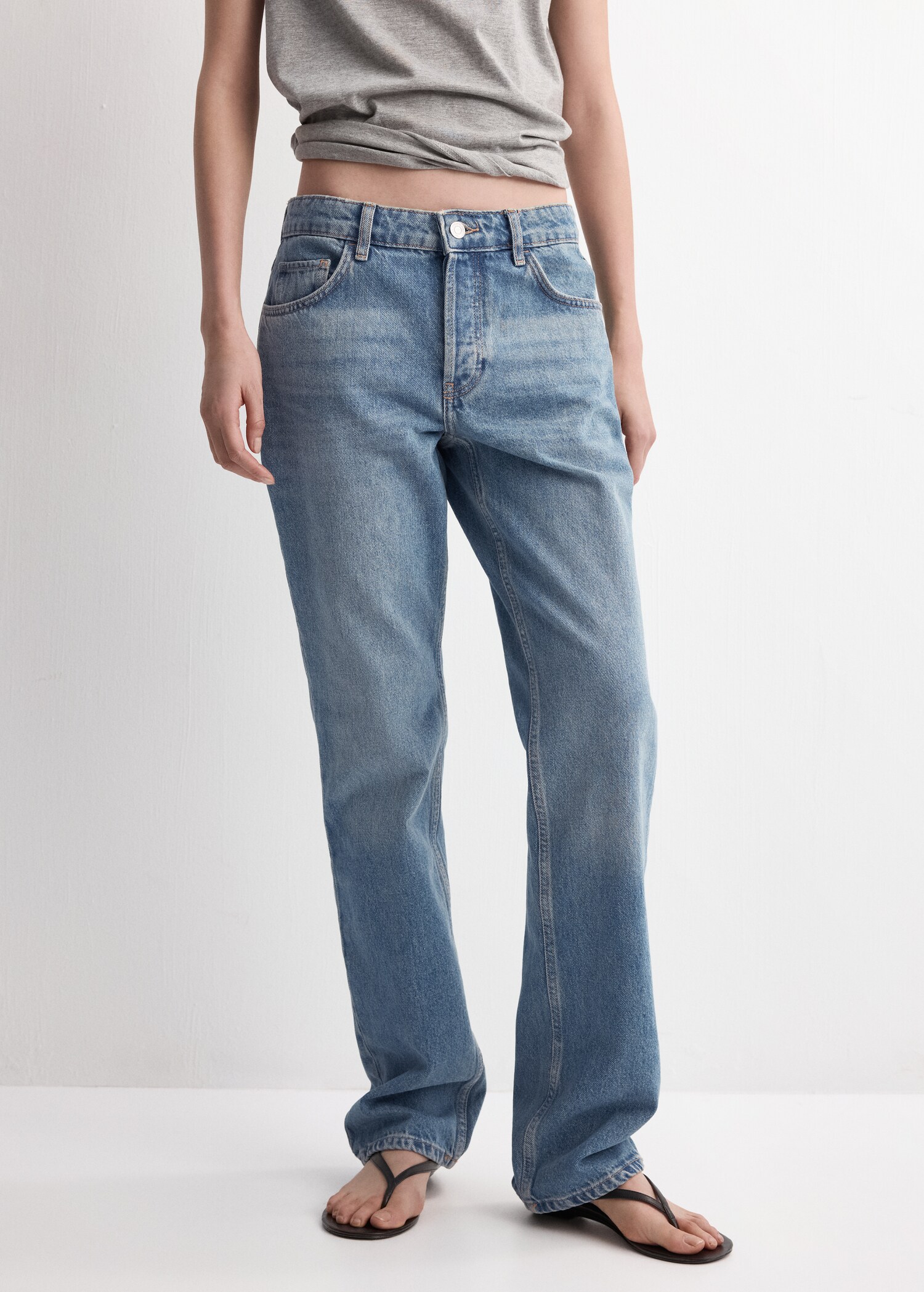 Low-rise skinny jeans - Medium plane