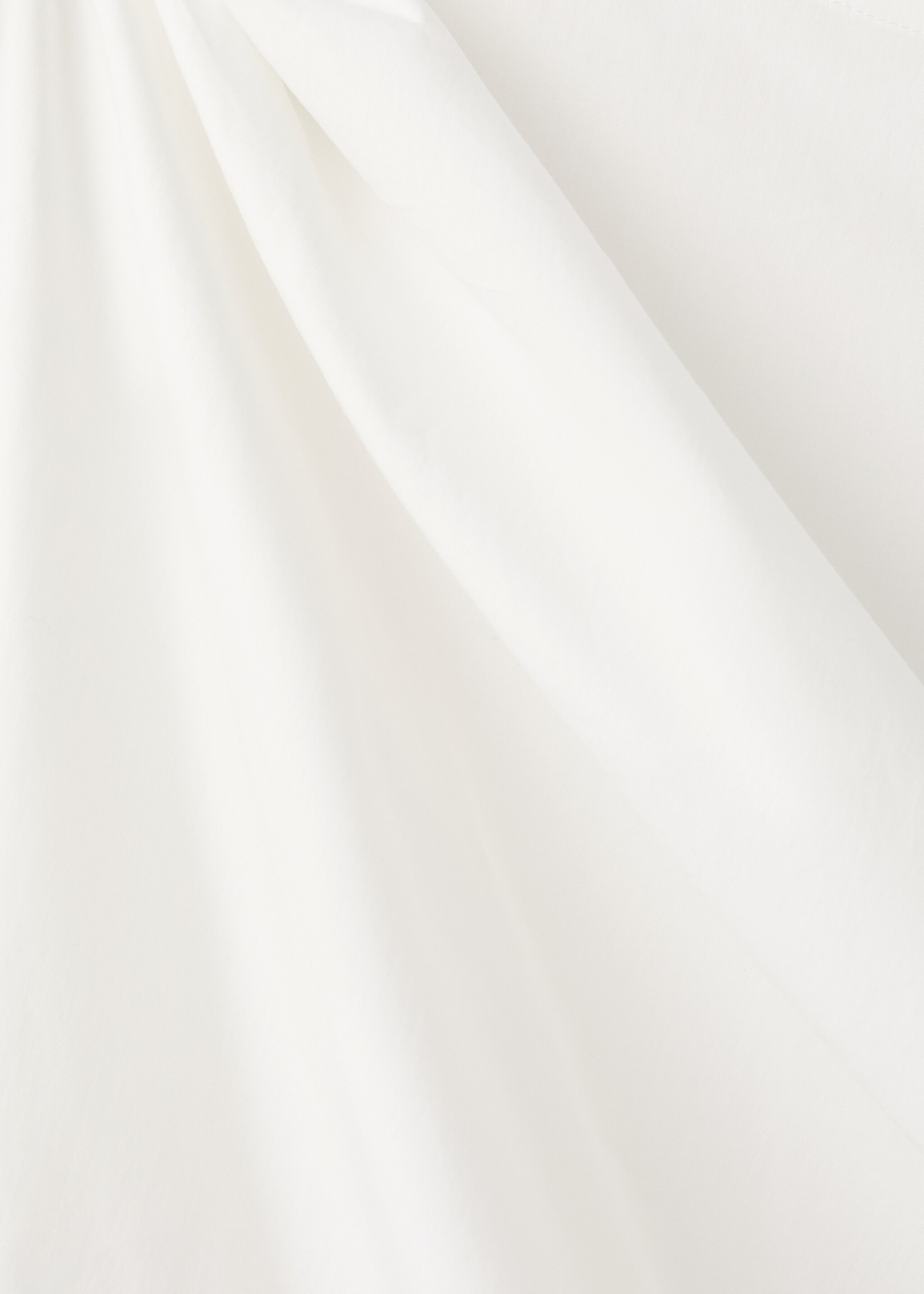 Chemisier coton col asymétrique - Détail de l'article 0, Blanc cassé. Ref: 27075843-00.