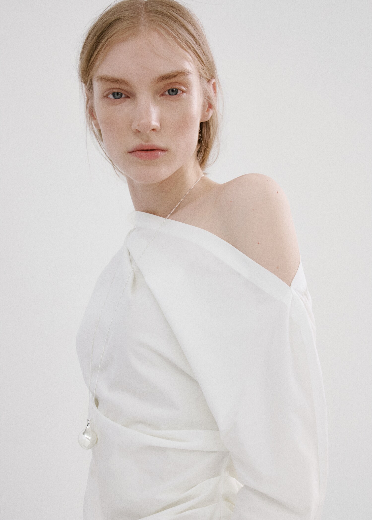 Chemisier coton col asymétrique - Détail de l'article 1