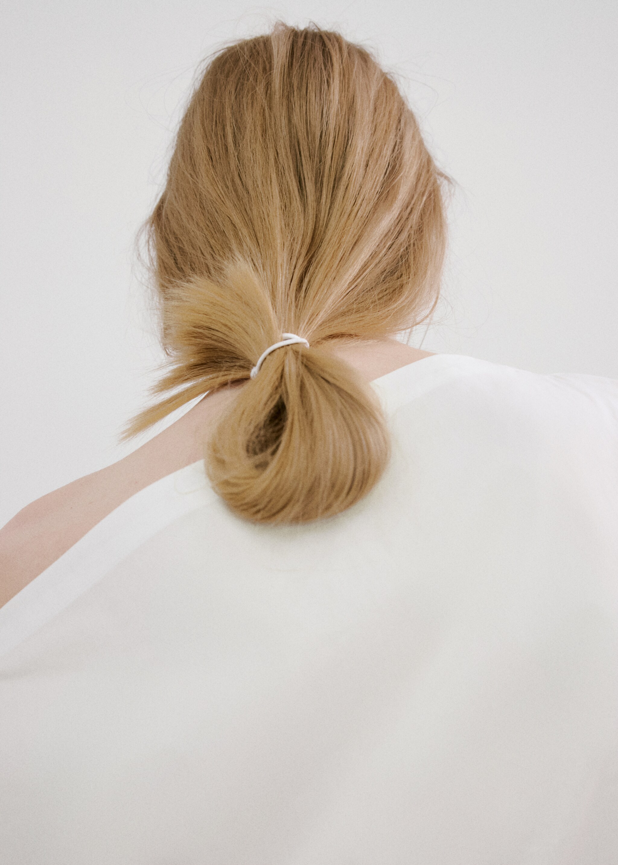 Chemisier coton col asymétrique - Détail de l'article 2, Blanc cassé. Ref: 27075843-00.