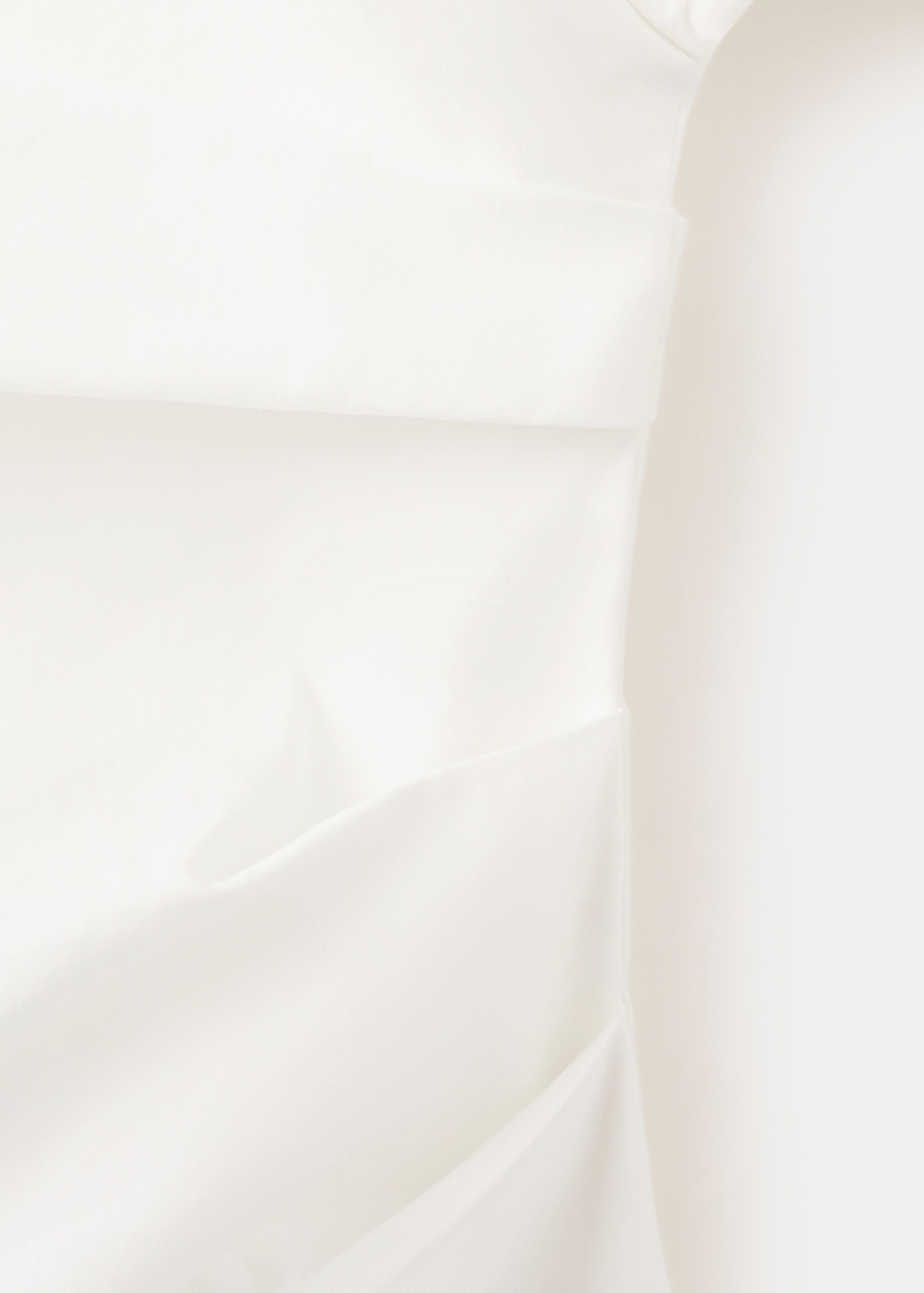 Chemisier coton col asymétrique - Détail de l'article 8, Blanc cassé. Ref: 27075843-00.