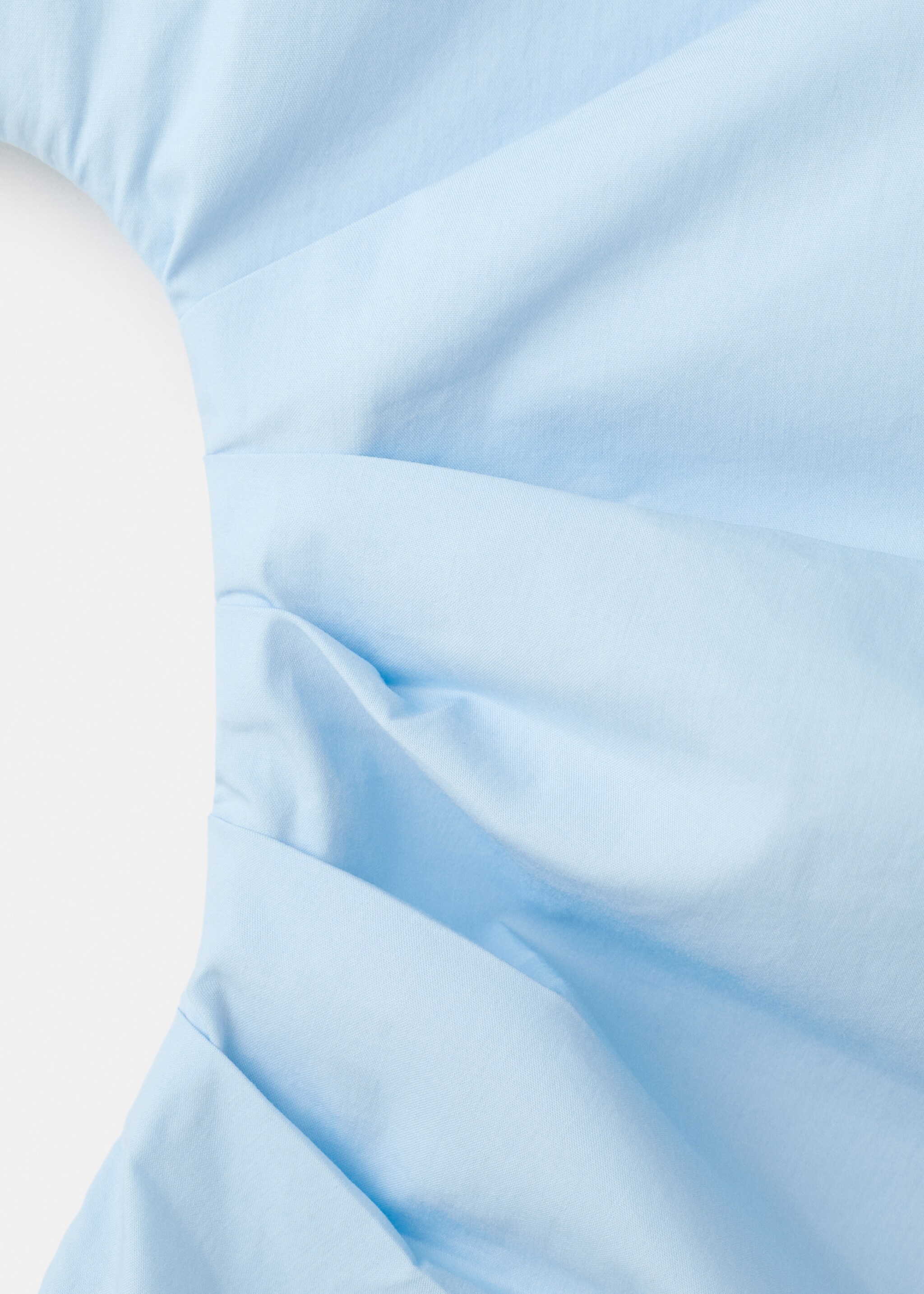 Chemisier coton col asymétrique - Détail de l'article 0, Bleu. Ref: 27075843-00.