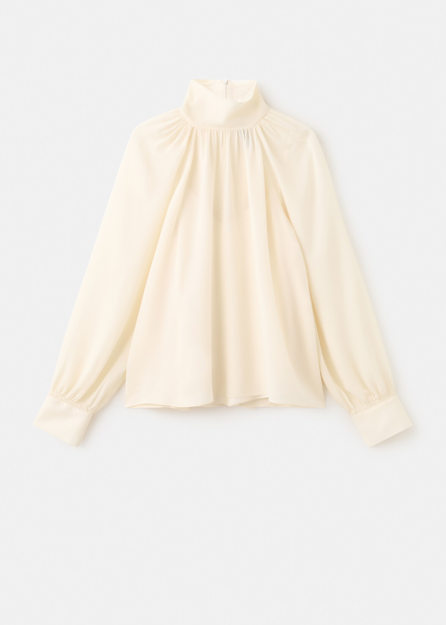 Blouse col montant volant - Article sans modèle