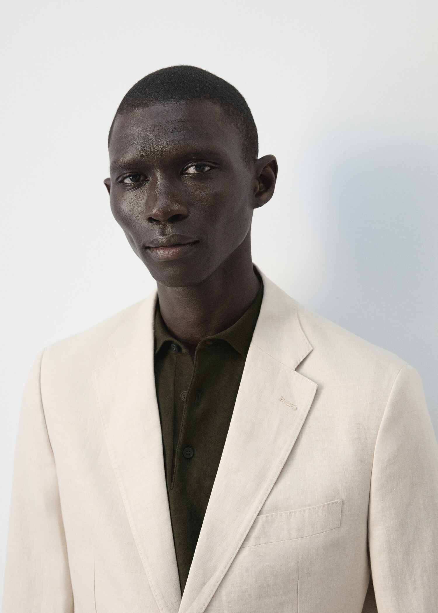 Amalfi 100% linen slim-fit suit blazer - Details of the article 6