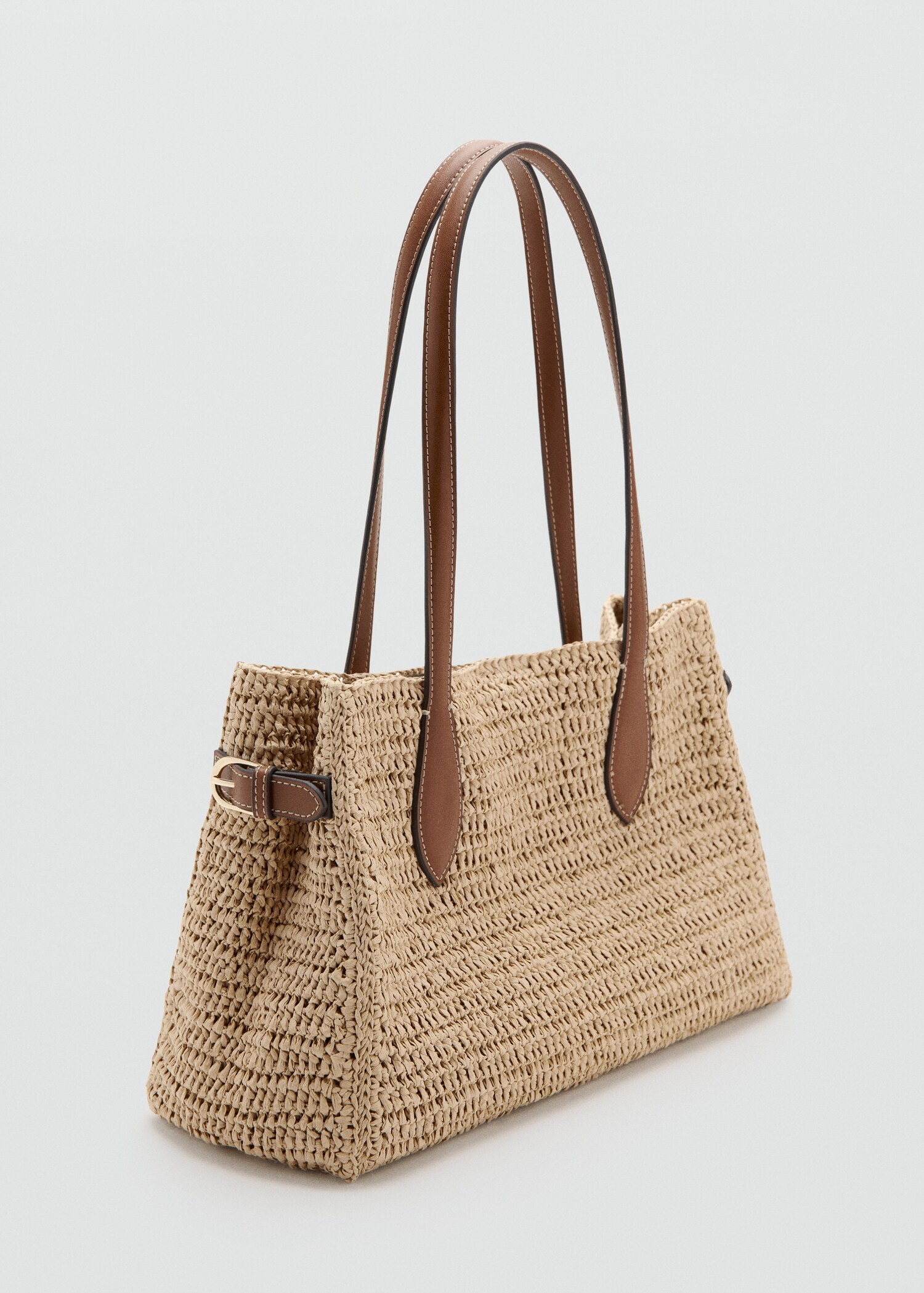Natural fibre city bag - Medium plane